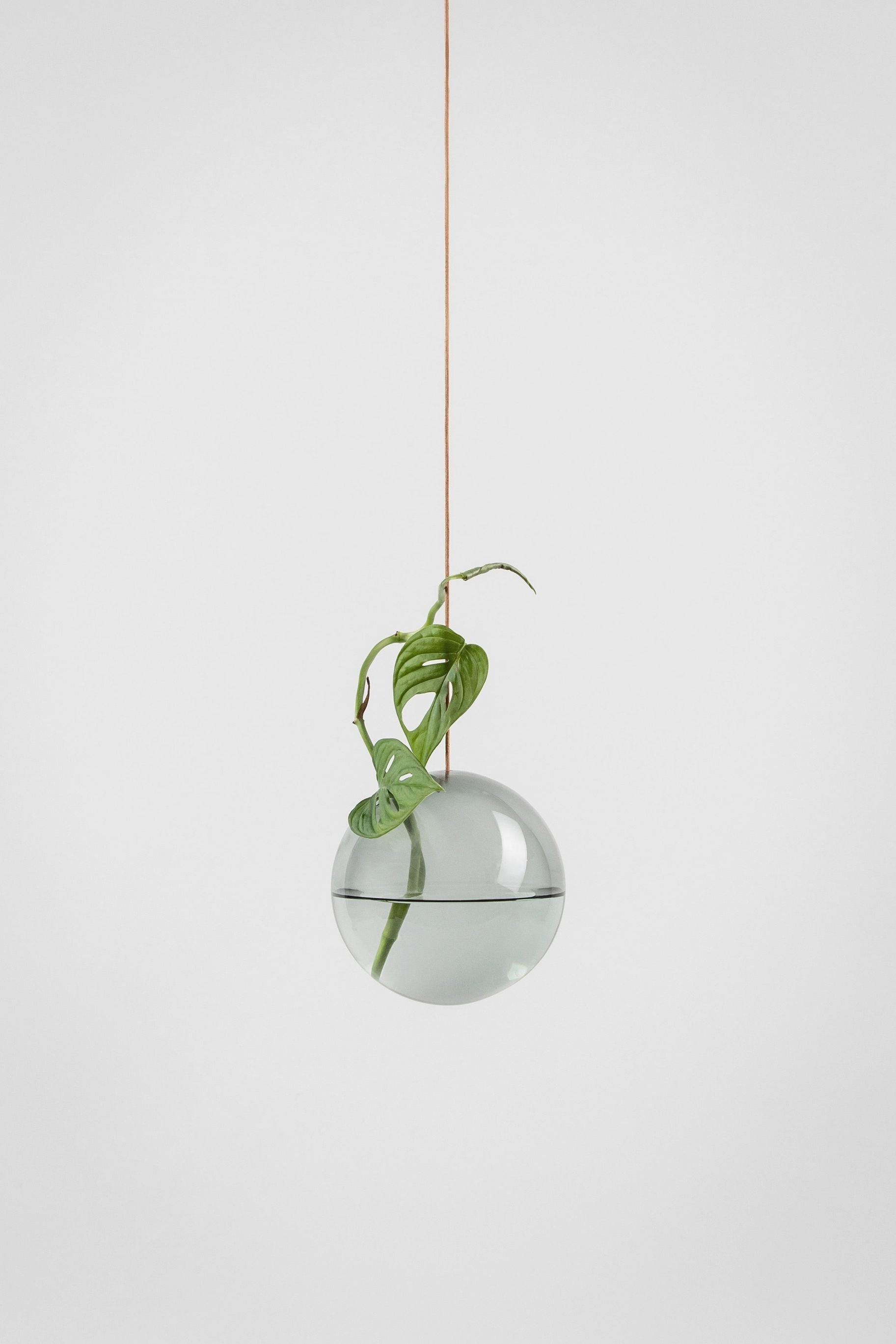 [product_category]-Studio About Hanging Flower Bubble Vase Medium, Smoke-Studio About-5714356002056-11020S-STU-5