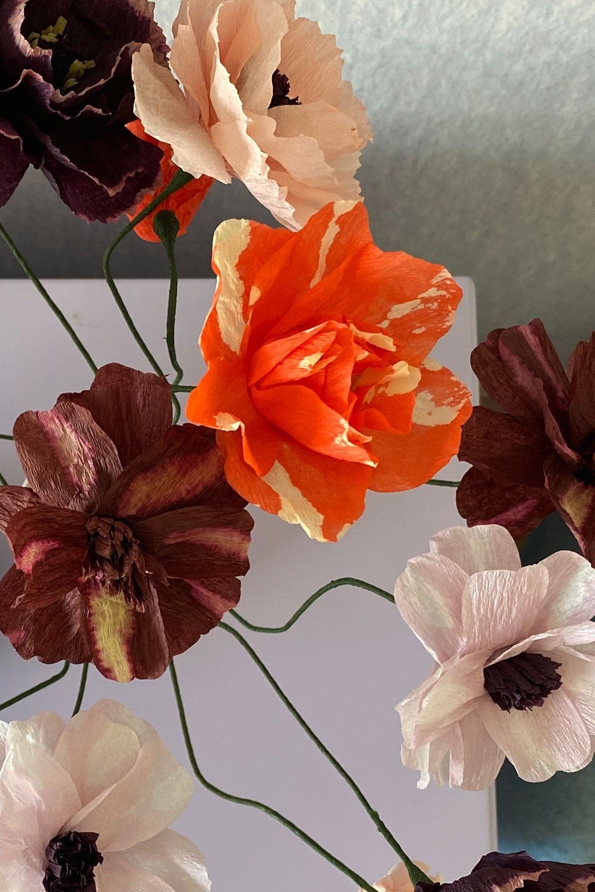 [product_category]-Studio About Paper Flower Daisy, Bordeaux-Studio About-5714356014011-100430B-STU-4