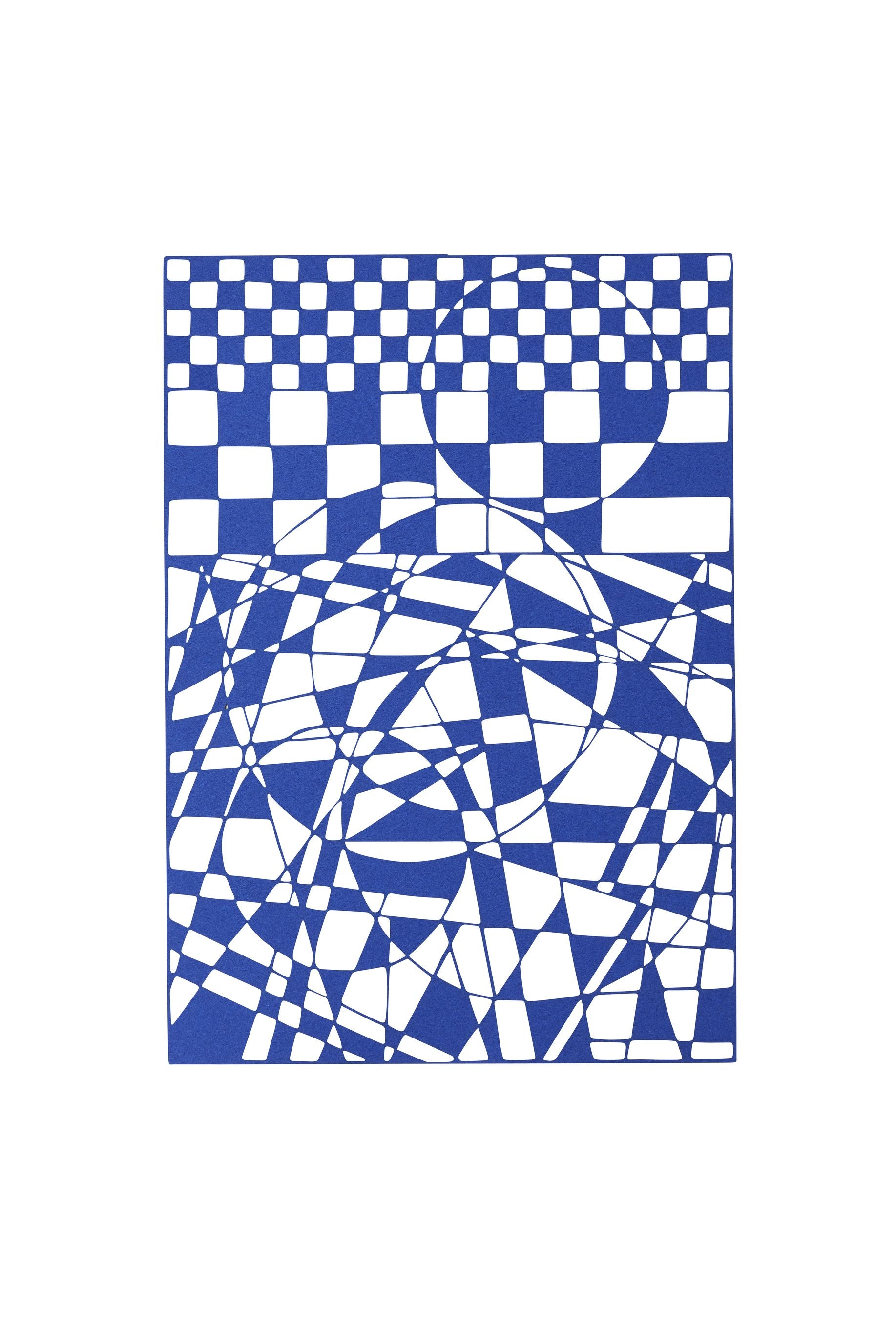 [product_category]-Studio About Papercut A4 Geometric Rectangle, Blue-Studio About-5714356018040-210297A4GB-STU-1