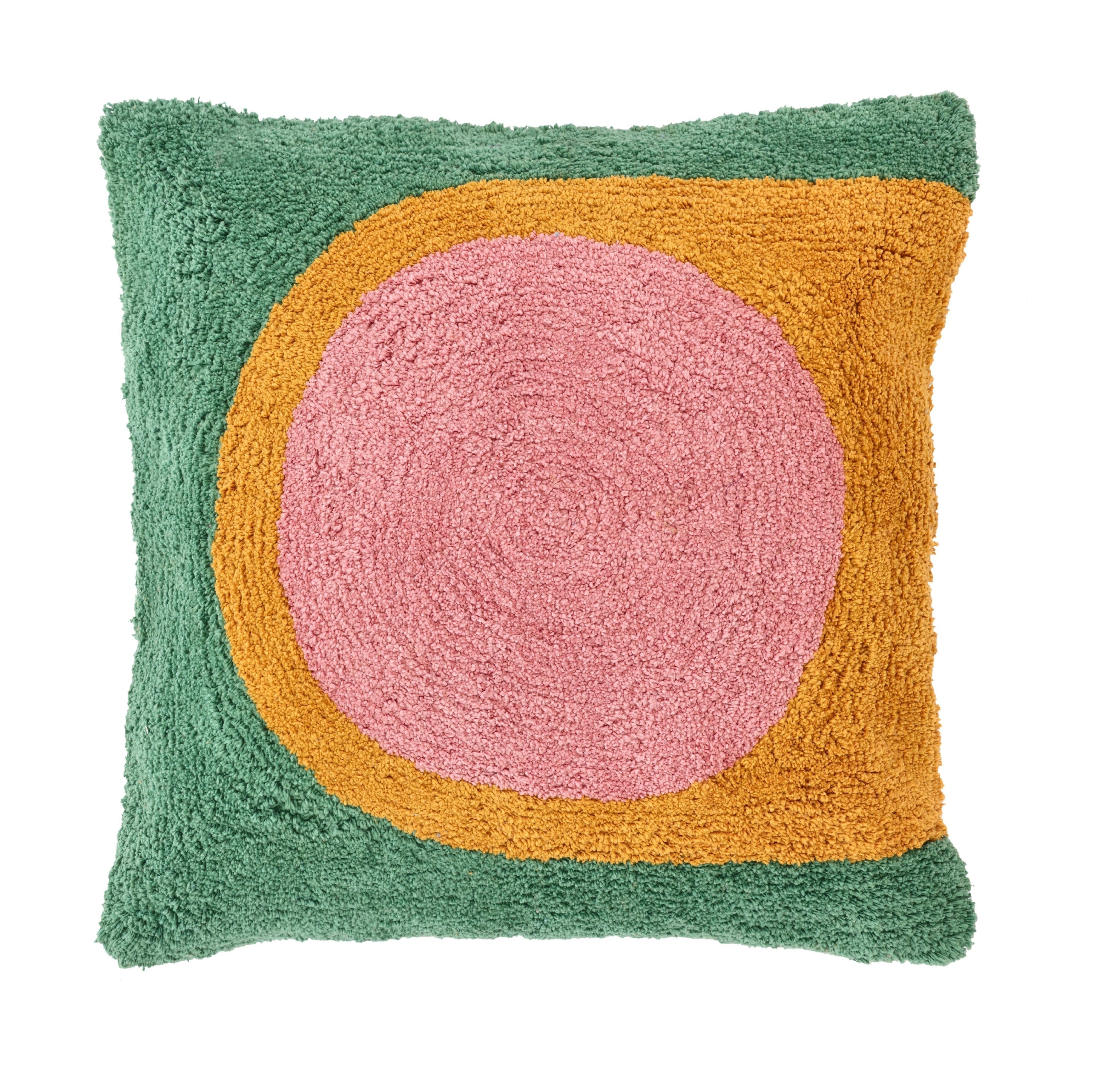 Styles Cushion 45x45 cm, verde/rosa/marrón