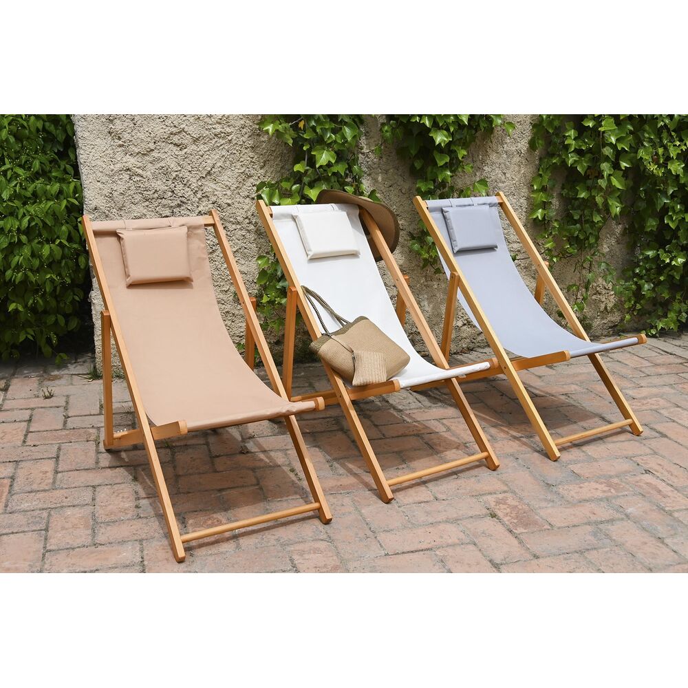 [product_category]-Sun-lounger DKD Home Decor Brown Natural Polyester MDF (57,5 x 113 x-Bigbuy-S3033411-4