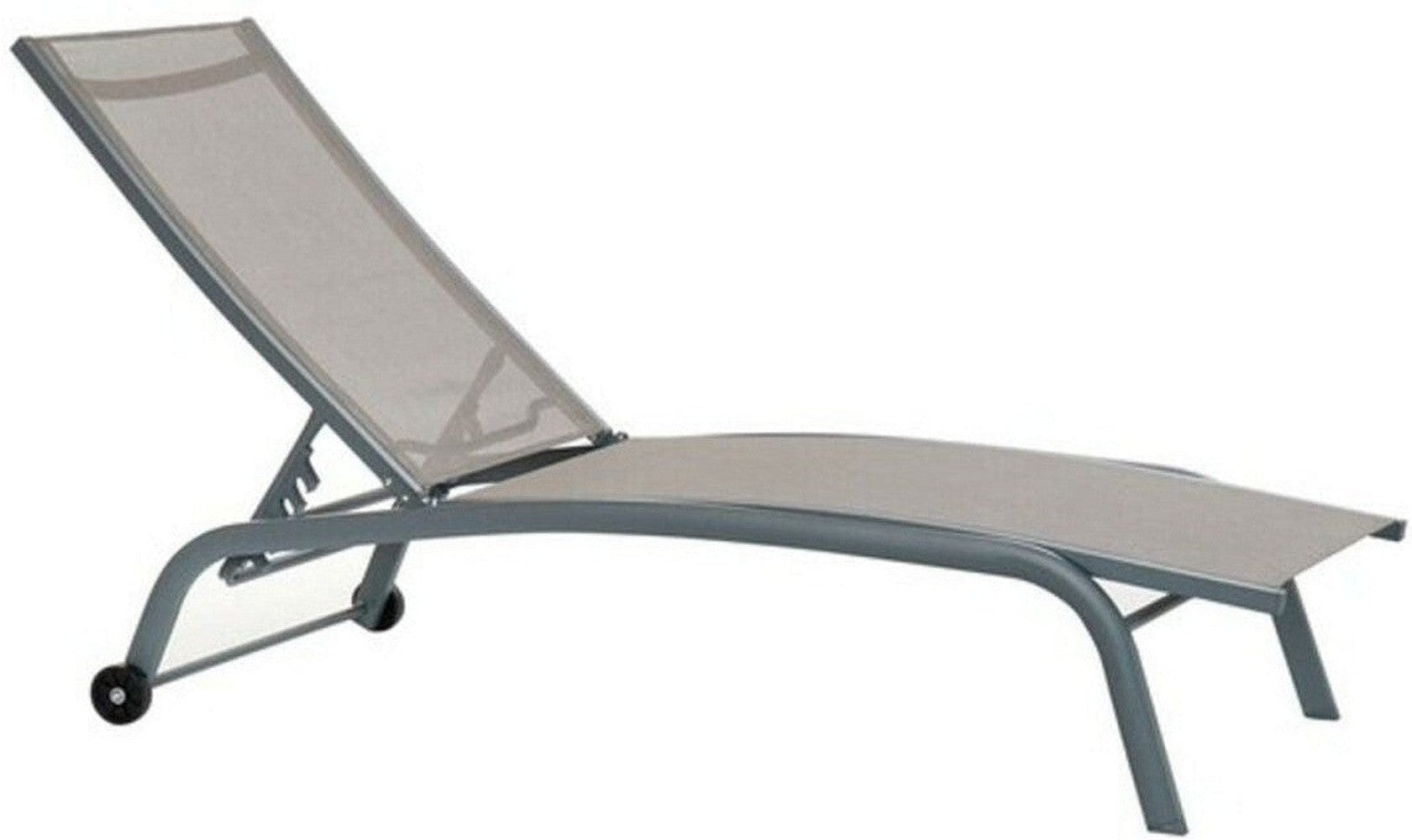 [product_category]-Sun-lounger DKD Home Decor With wheels Grey PVC Aluminium (187,5 x 64-Bigbuy-S3012898-1