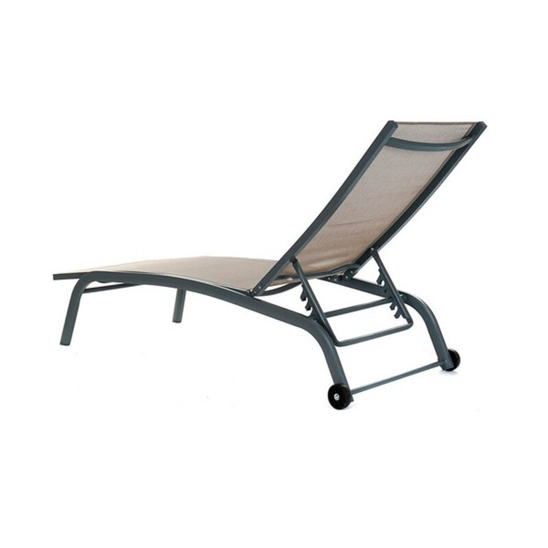 [product_category]-Sun-lounger DKD Home Decor With wheels Grey PVC Aluminium (187,5 x 64-Bigbuy-S3012898-4