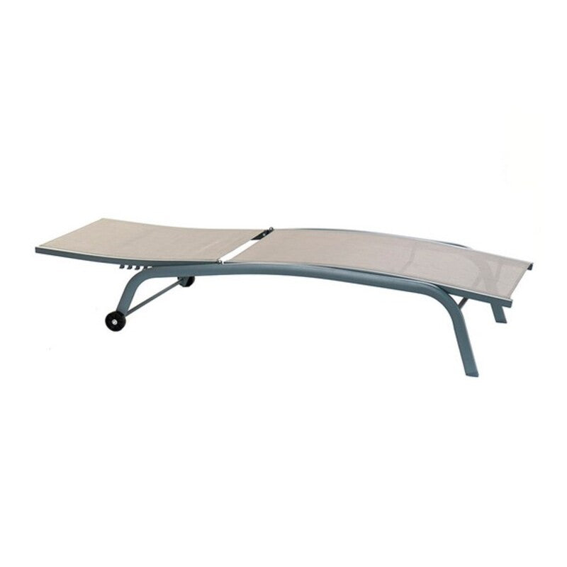 [product_category]-Sun-lounger DKD Home Decor With wheels Grey PVC Aluminium (187,5 x 64-Bigbuy-S3012898-5