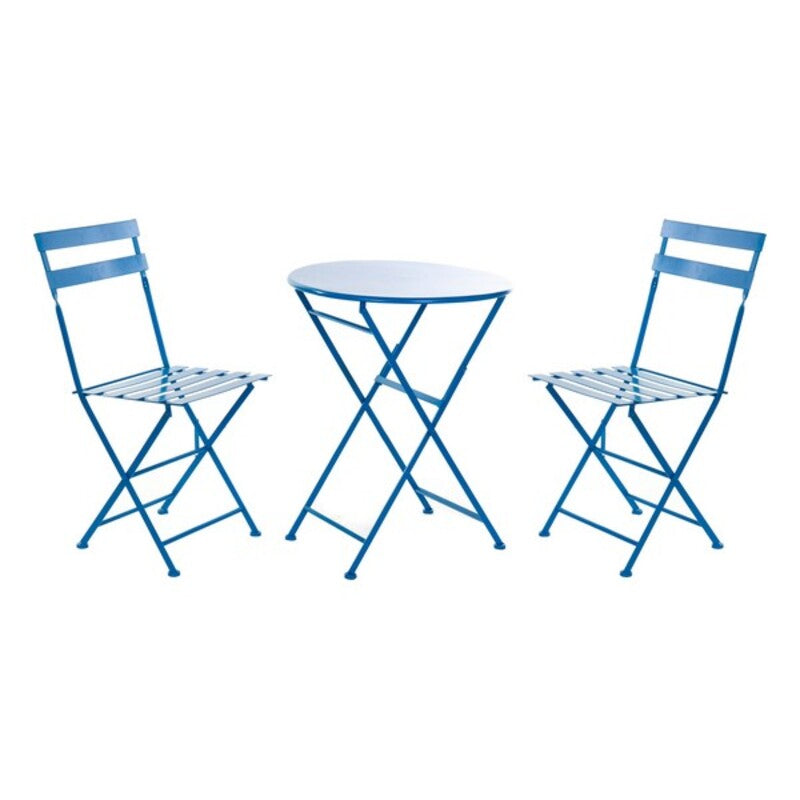 [product_category]-Table set with 2 chairs DKD Home Decor MB-166634 Blue 80 cm 60 x 60 x-Bigbuy-S3012826-2