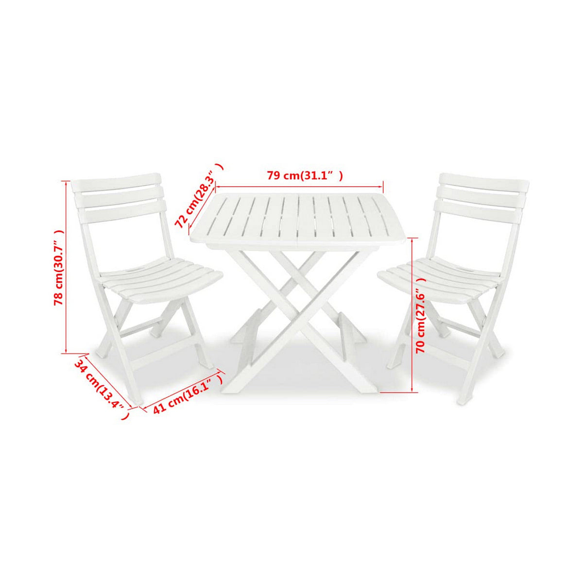 [product_category]-Table set with 2 chairs IPAE Progarden Camping Set polypropylene-Bigbuy-S7907722-16