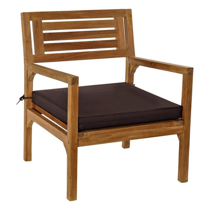 [product_category]-Table Set with 3 Armchairs DKD Home Decor Teak 127 x 72 x 88 cm (4-Bigbuy-S3012815-12