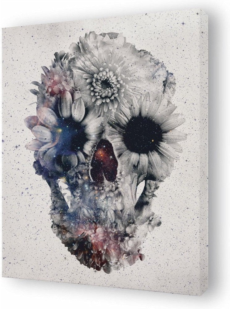 [product_category]-Tableau floral skull 3 par Ali Gulec-Magenta Raspberry-1