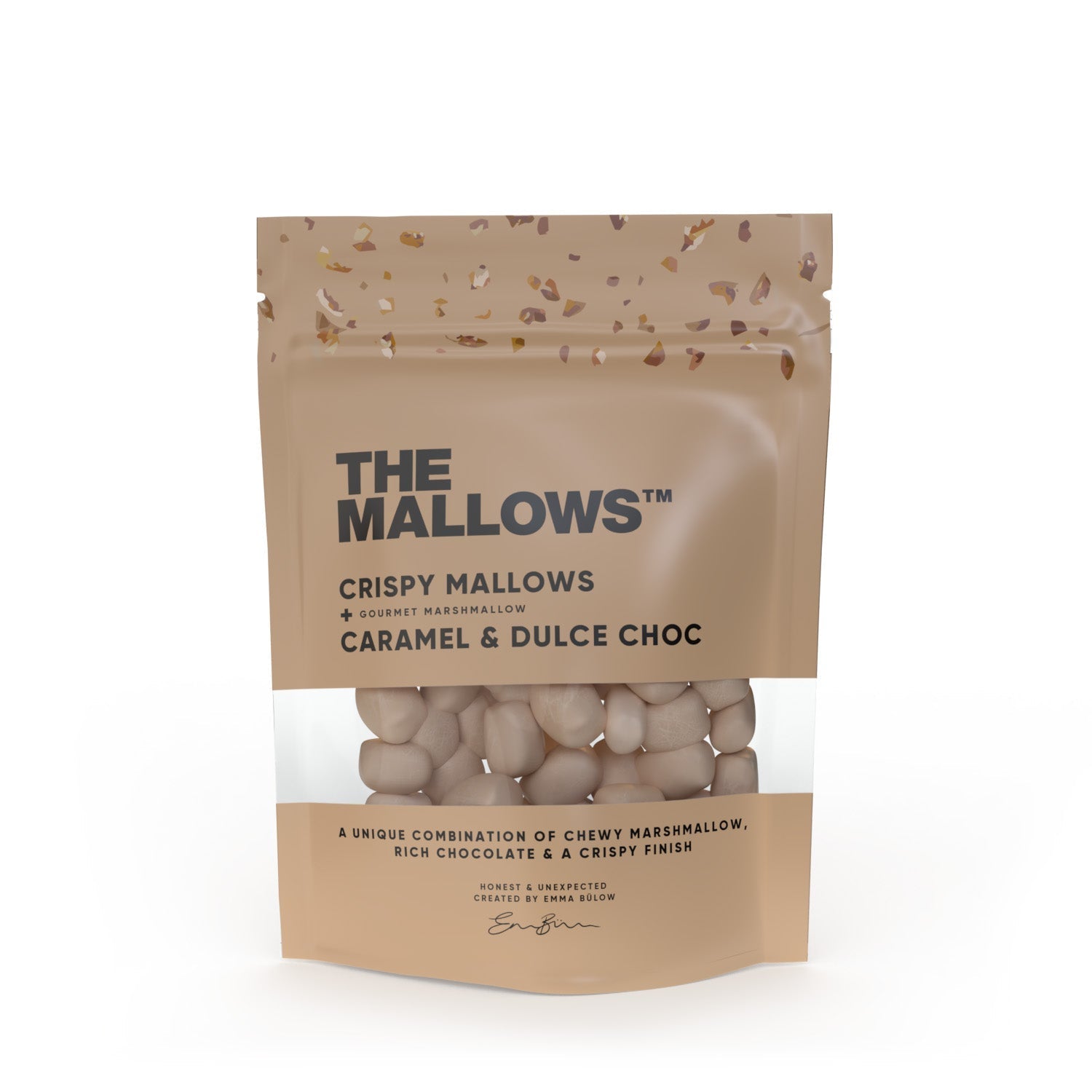 The Mallows Crispy Mallows, Caramel & Dulce Chocolate, 90g