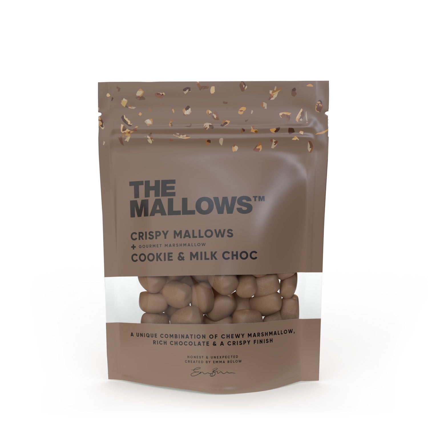 Mallows crujientes malvados, galletas y chocolate con leche, 90 g