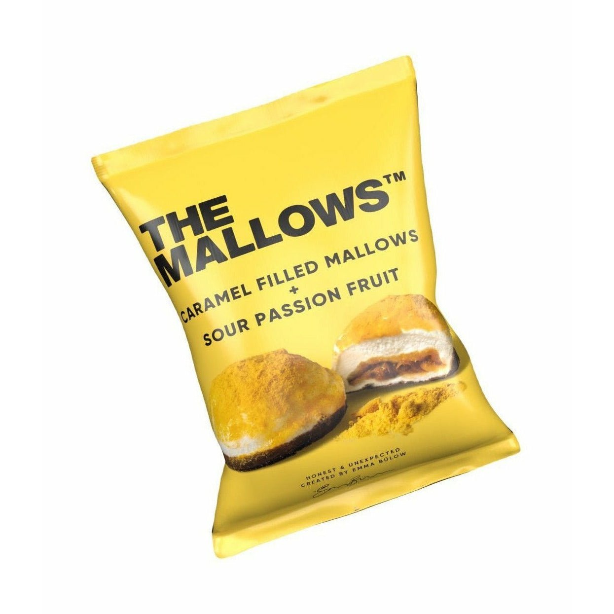 Les guimauves Mallows avec du caramel remplissant les fruits de la passion aigre, 11g