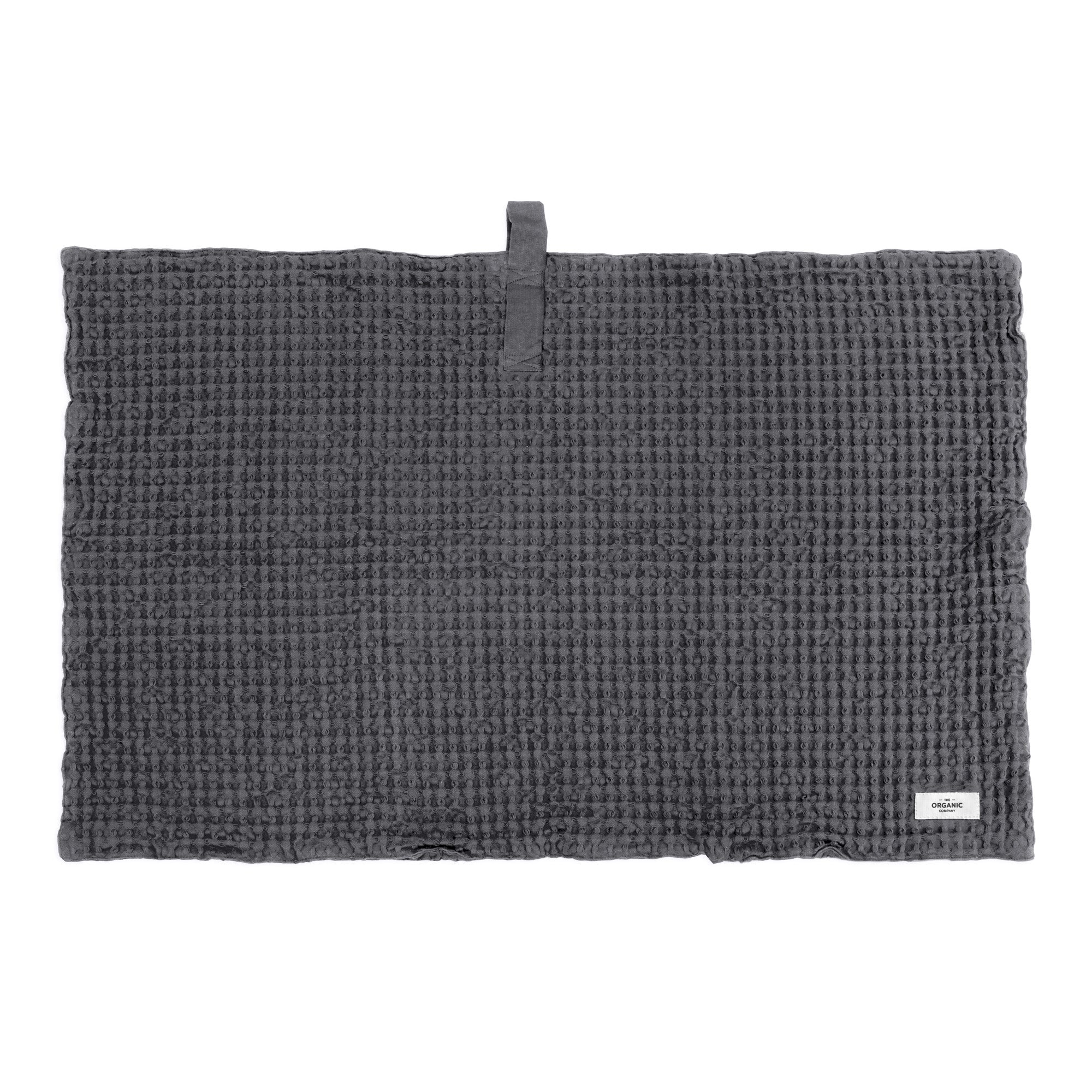 [product_category]-The Organic Company Big Waffle Bath Mat, Dark Grey-The Organic Company-5711261001358-1026-110-THE-1