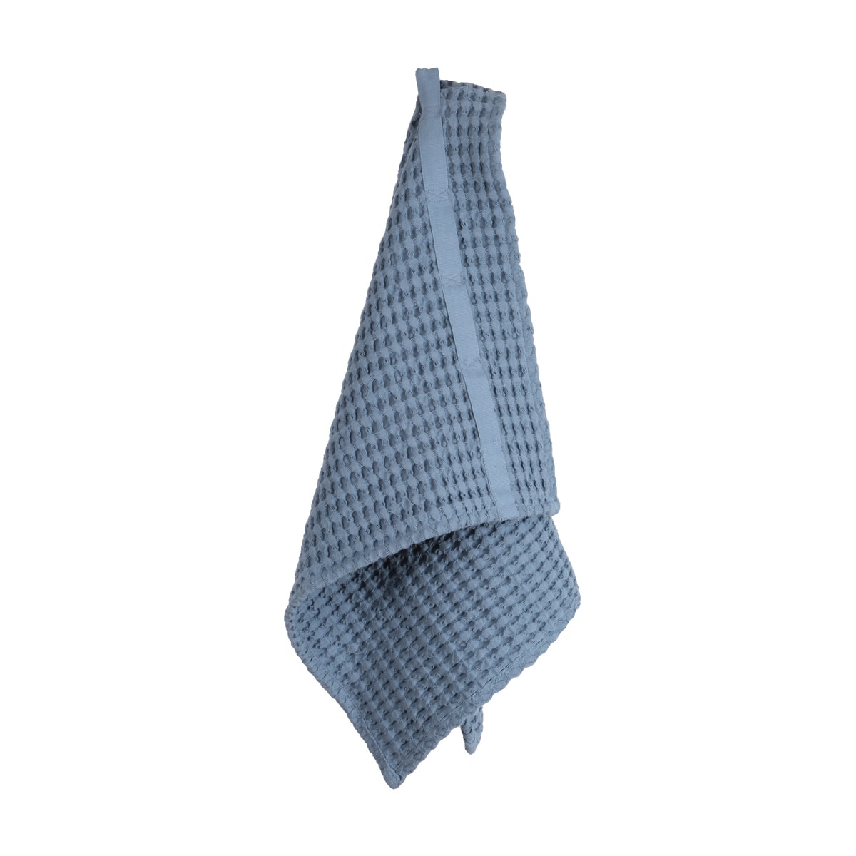 [product_category]-The Organic Company Big Waffle Hand Towel, Grey Blue-The Organic Company-5711261023381-1020-510-THE-1