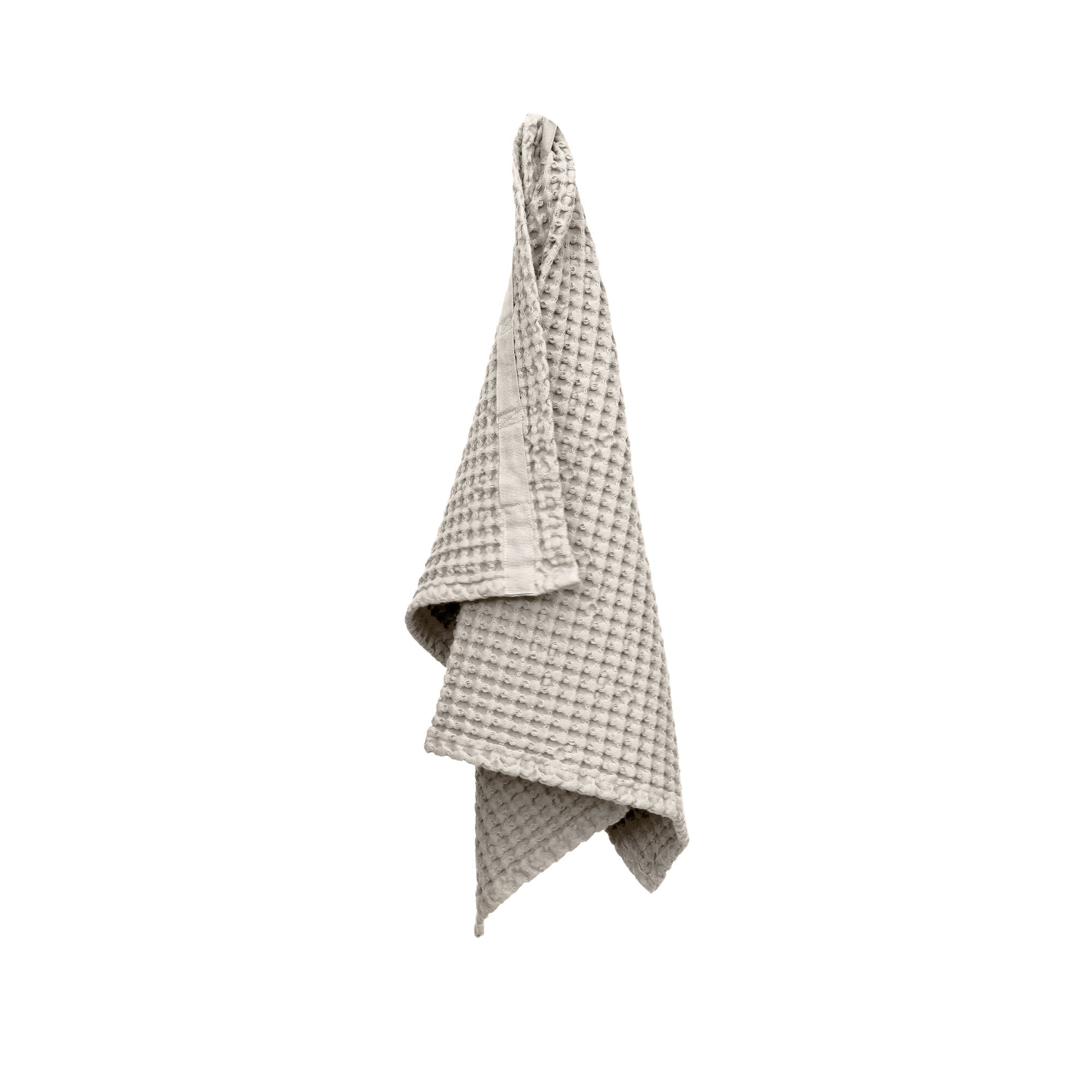 [product_category]-The Organic Company Big Waffle Hand Towel, Stone-The Organic Company-5711261003352-1020-202-THE-1