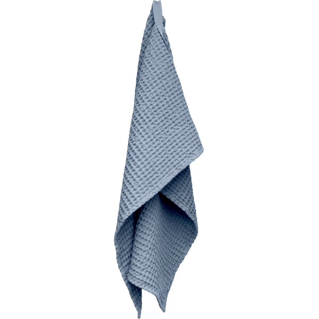 [product_category]-The Organic Company Big Waffle Large Hand Towel, Grey Blue-The Organic Company-5711261025255-1174-510-THE-1