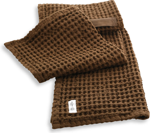 [product_category]-The Organic Company Big Waffle Large Hand Towel, Teak-The Organic Company-5711261000160-1174-240-THE-1