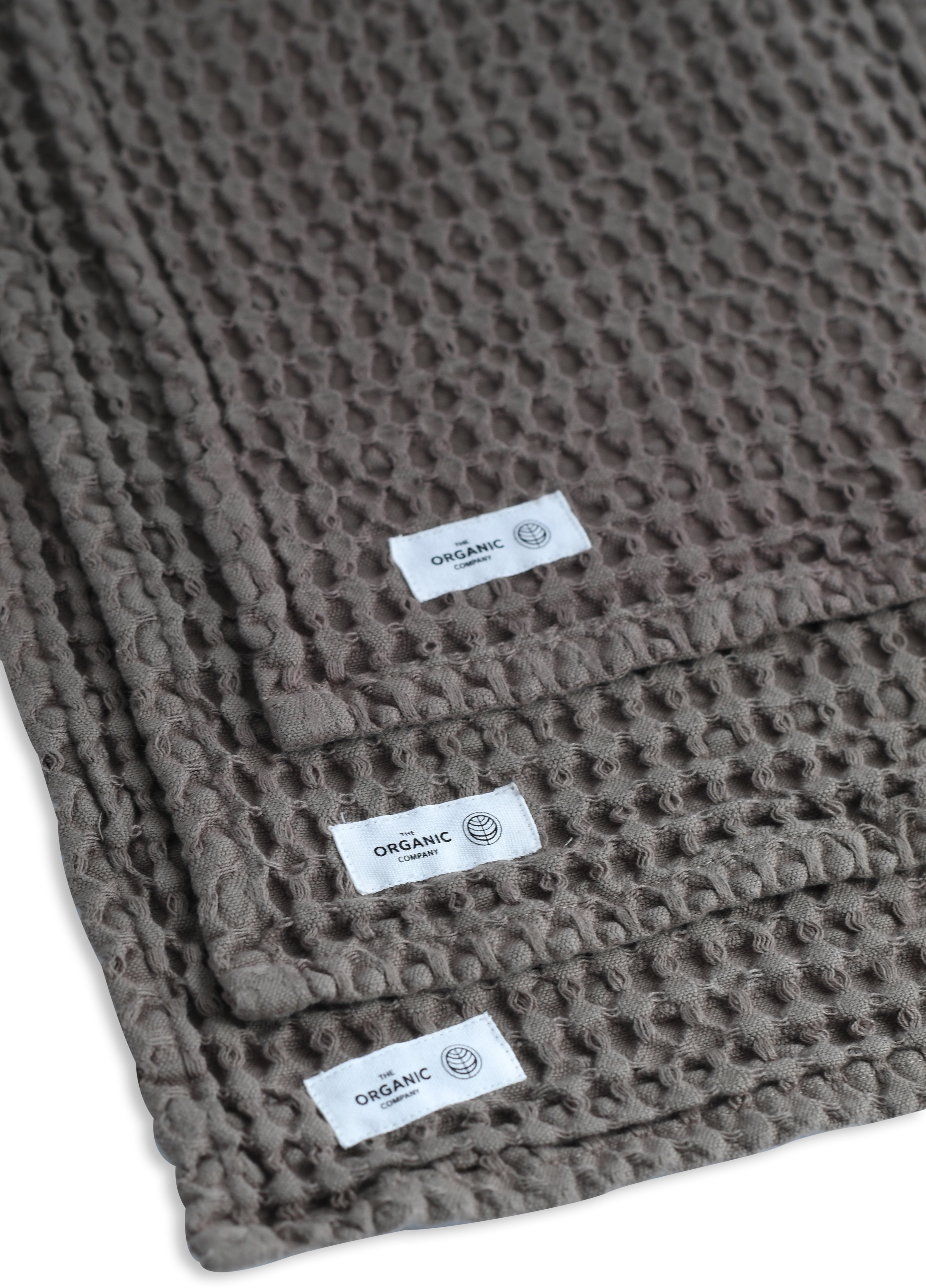 [product_category]-The Organic Company Big Waffle Wash Cloth 3 Pcs., Dark Grey-The Organic Company-5711261000597-1190-110-THE-2