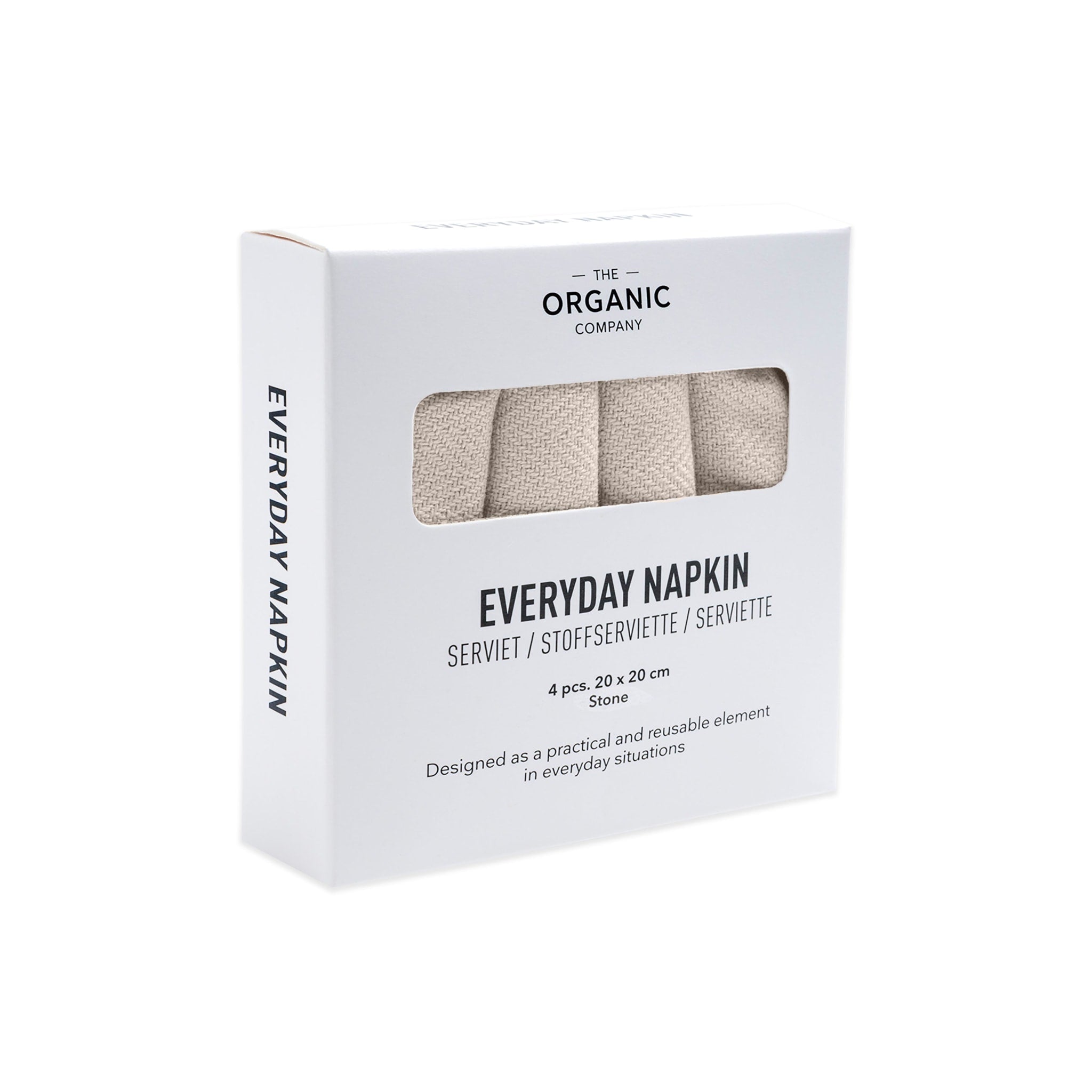 [product_category]-The Organic Company Everyday Napkin, Stone-The Organic Company-5711261003321-1073-202-THE-4