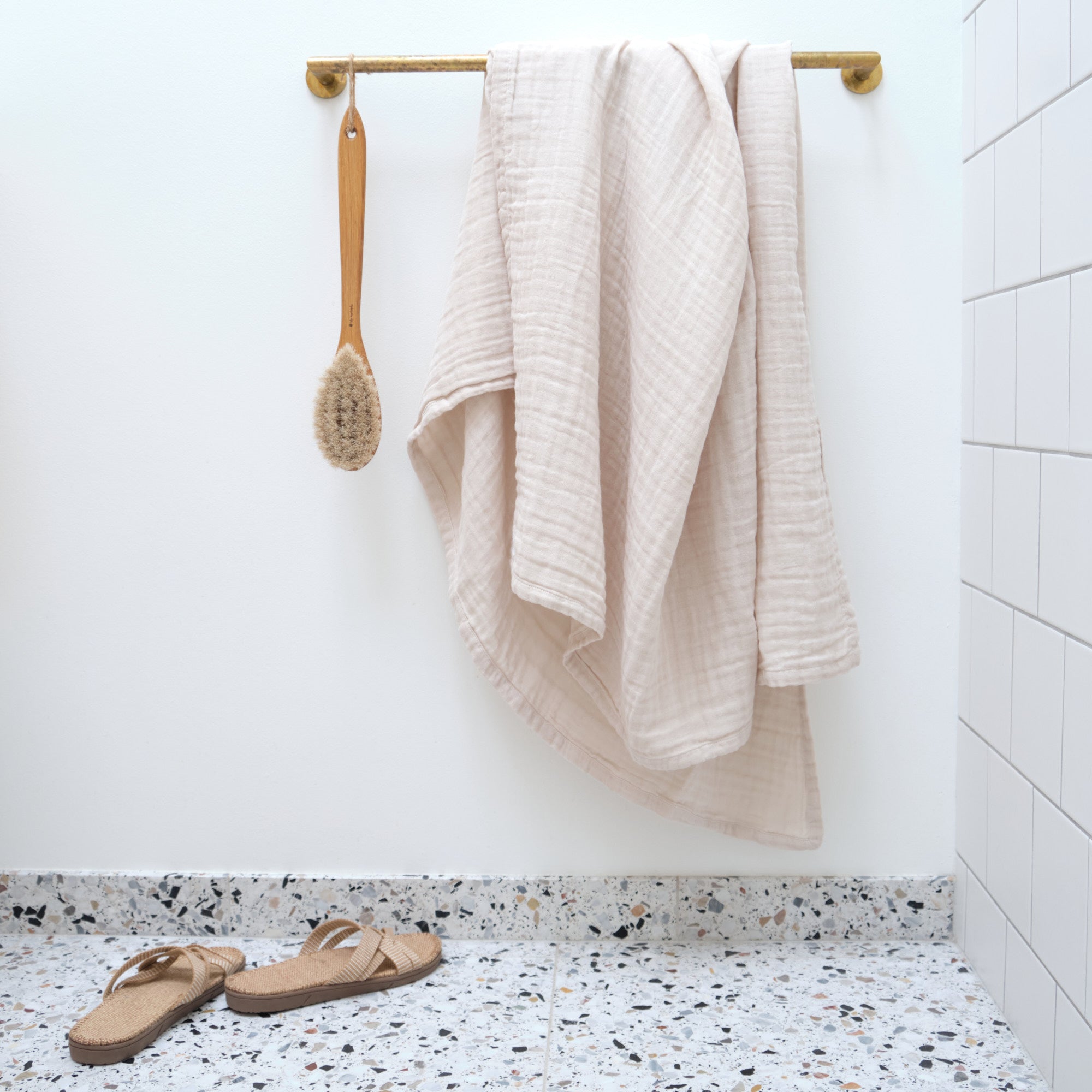 [product_category]-The Organic Company Fine Bath Towel, Stone-The Organic Company-5711261017571-1130-202-THE-2