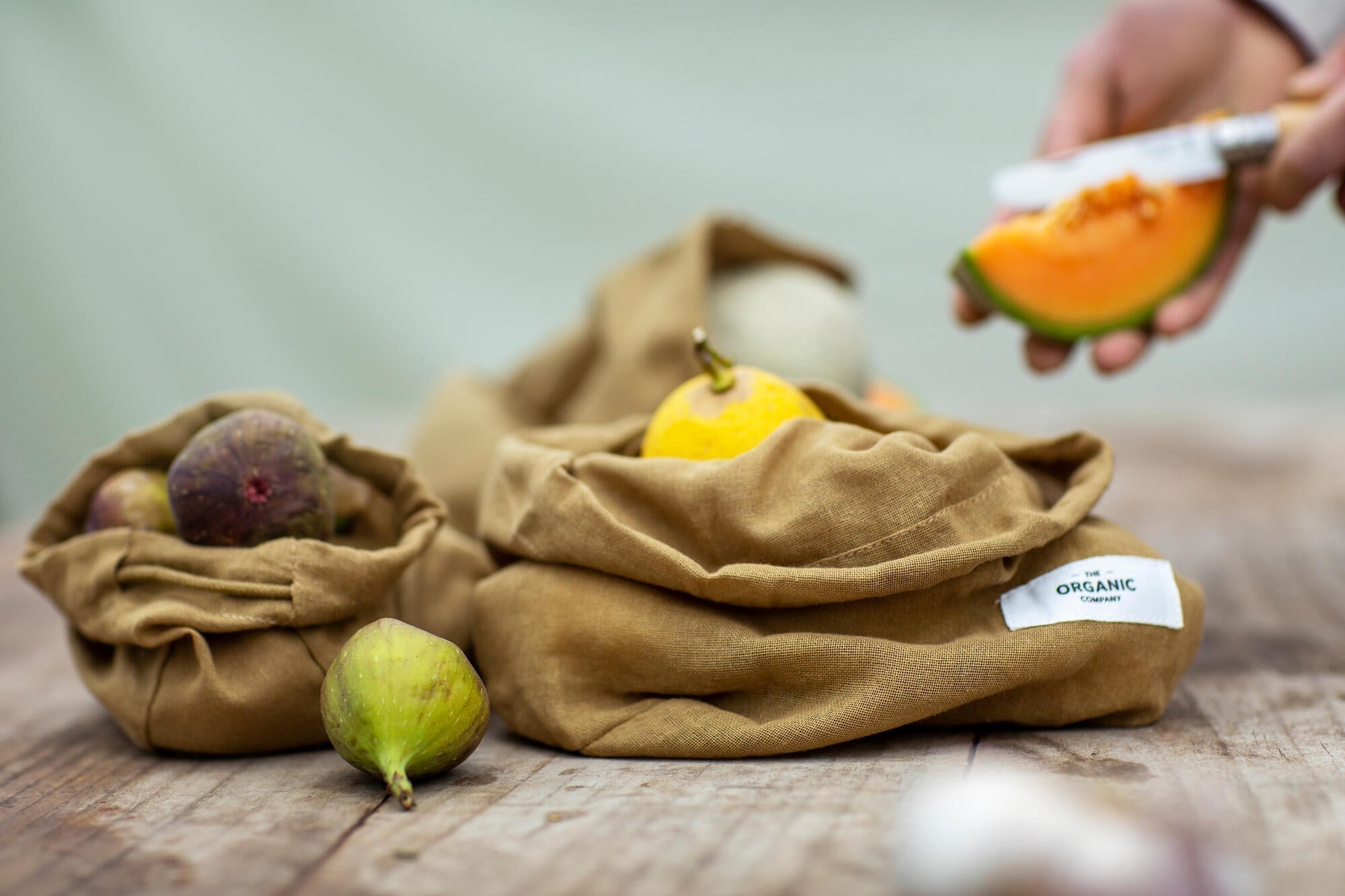 [product_category]-The Organic Company Food Bag Small, Khaki-The Organic Company-5711261016628-1049-215-THE-3