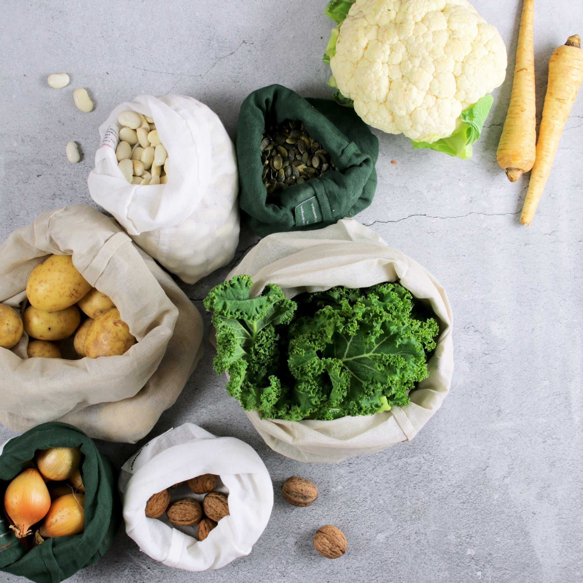 [product_category]-The Organic Company Food Bag Small, Stone-The Organic Company-5711261003383-1049-202-THE-3