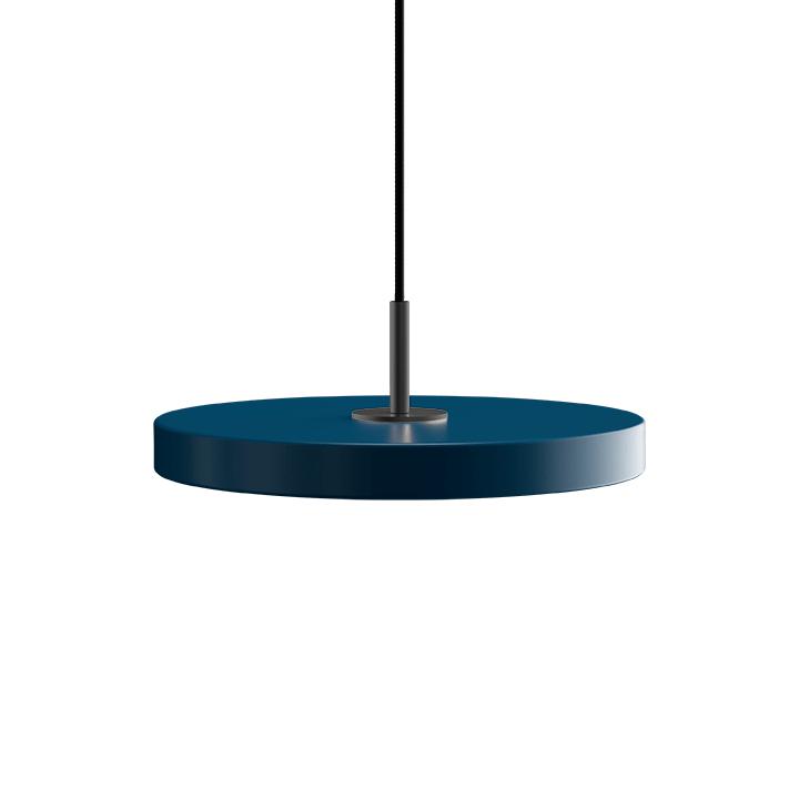 [product_category]-Umage Asteria Mini Led Pendant, Black Metal/Petrol Blue-Umage-5710302294155-2209 + 4175-UMA-1