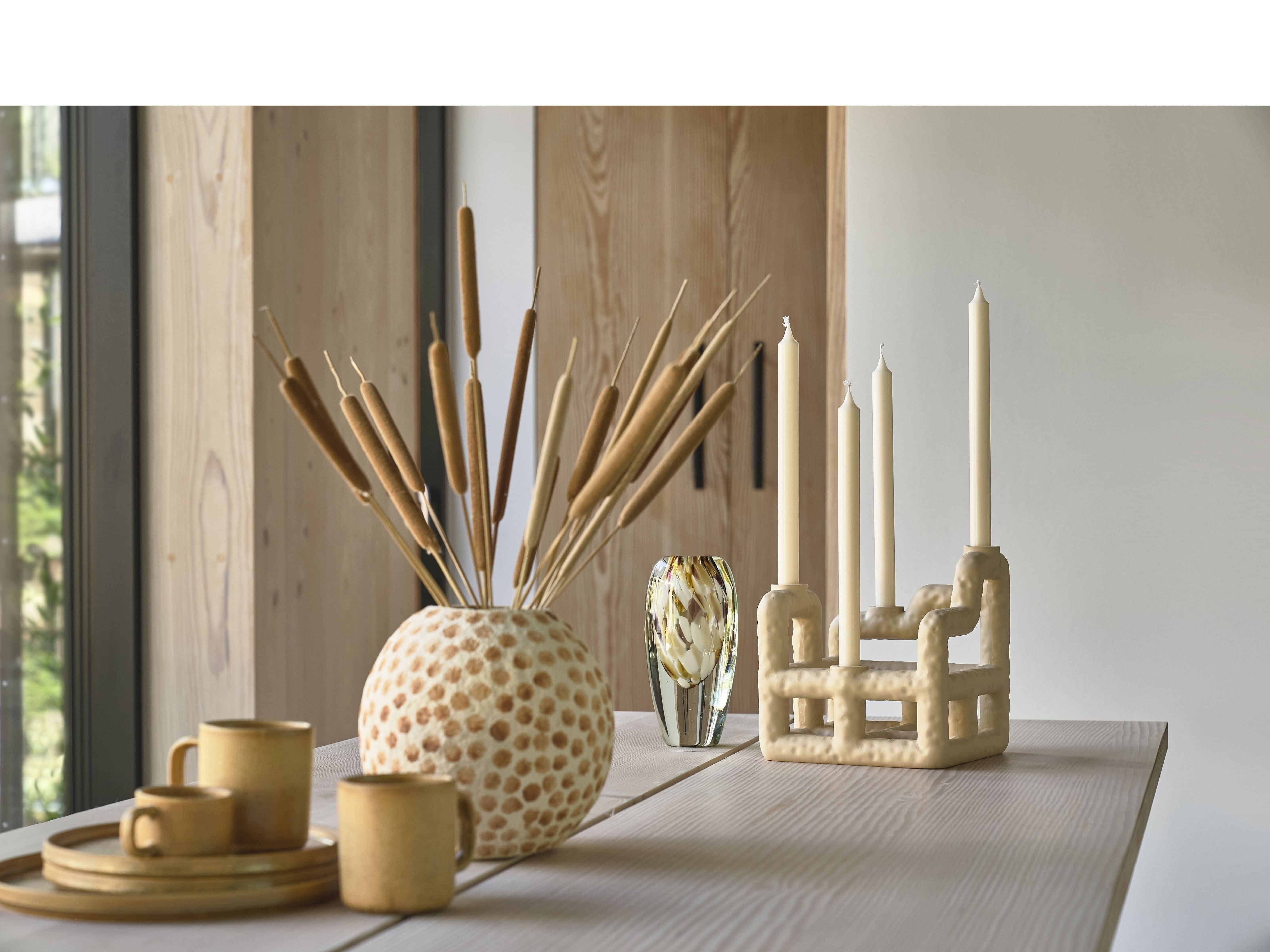 [product_category]-Villa Collection Aia Stick Candle Set Of 4 øx H 2,2x30, Creme-Villa Collection-5722000294092-29409-VIL-2