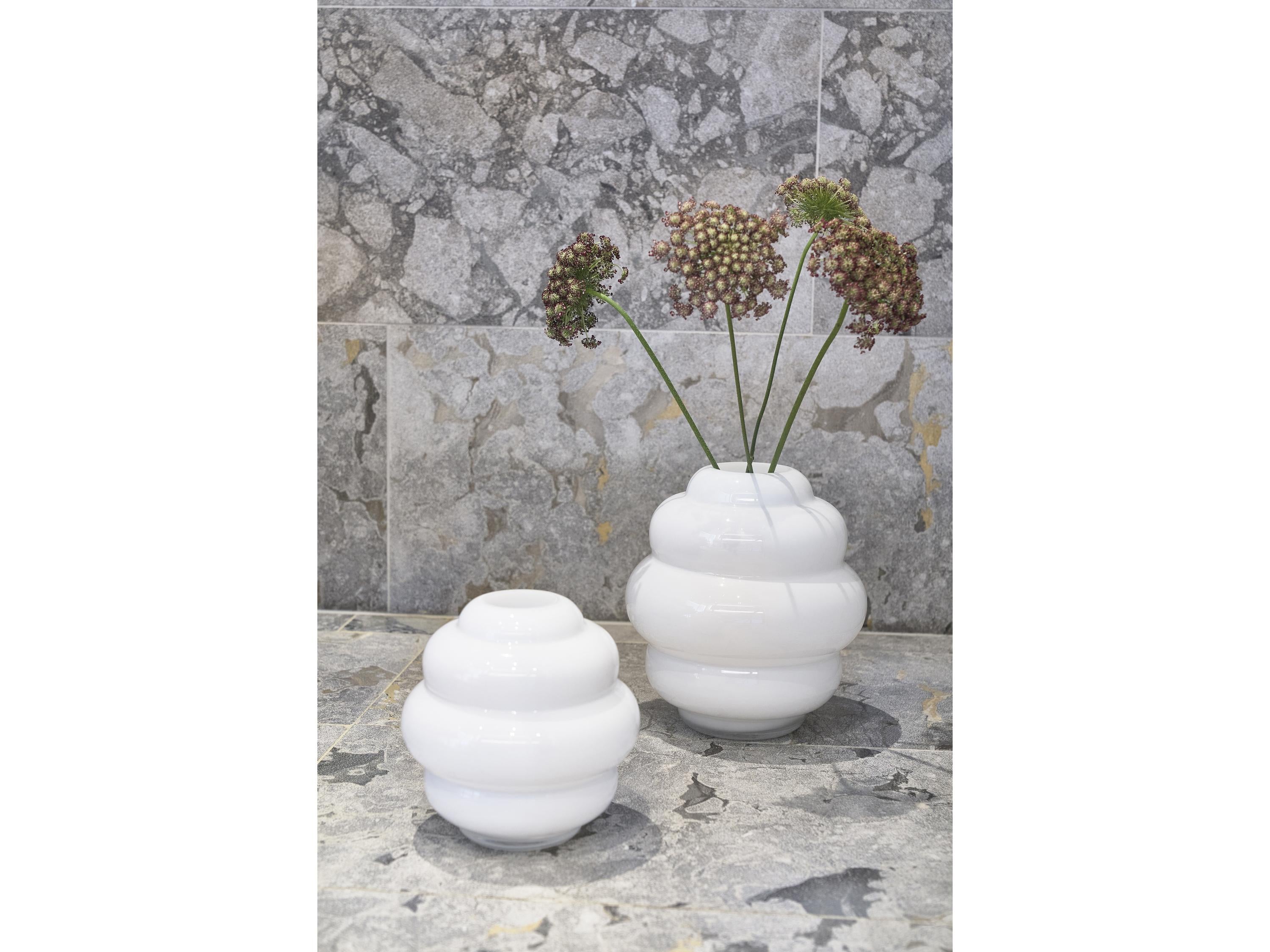 [product_category]-Villa Collection Bubble Vase White, ø20 Cm-Villa Collection-5722000280057-28005-VIL-3