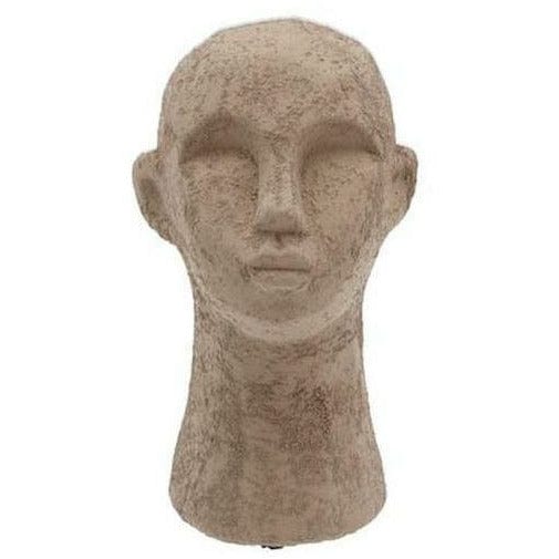 [product_category]-Villa Collection Figure Head 8.5 X 8.5 X 15 Cm, Grey/Brown-Villa Collection-5722000240426-24042-VIL-1