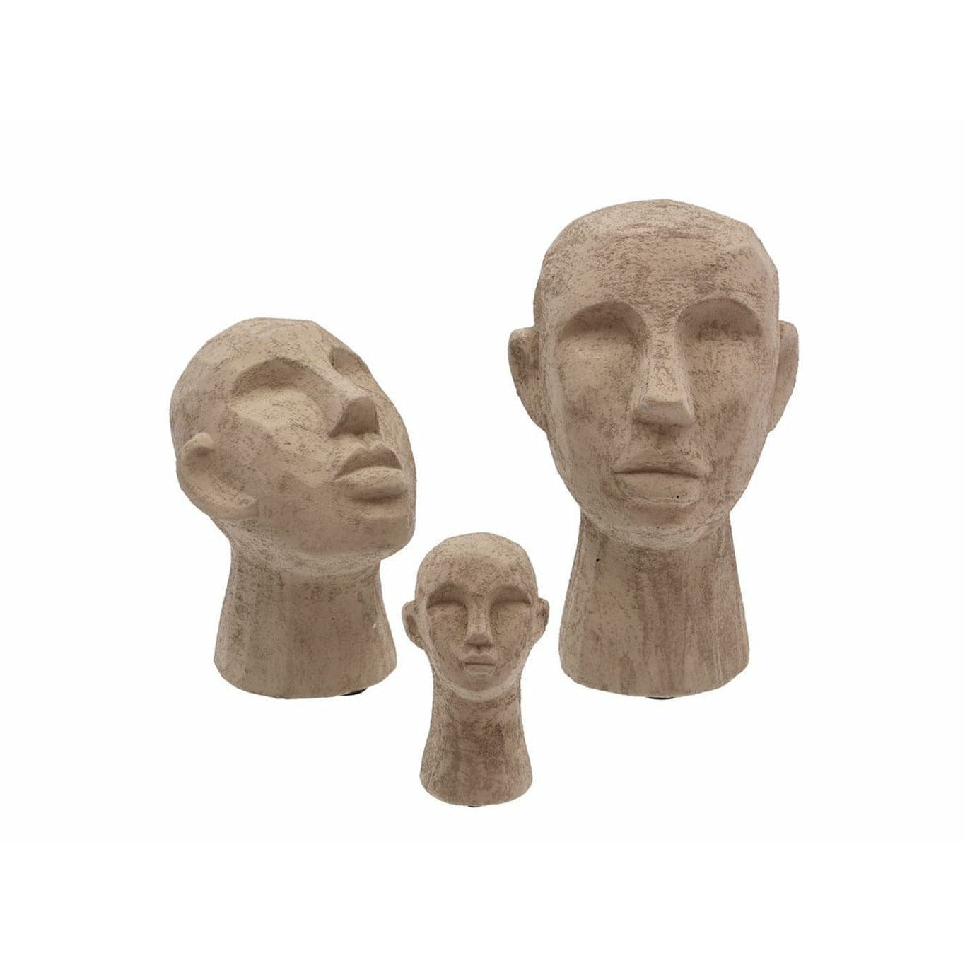 [product_category]-Villa Collection Figure Head 8.5 X 8.5 X 15 Cm, Grey/Brown-Villa Collection-5722000240426-24042-VIL-3