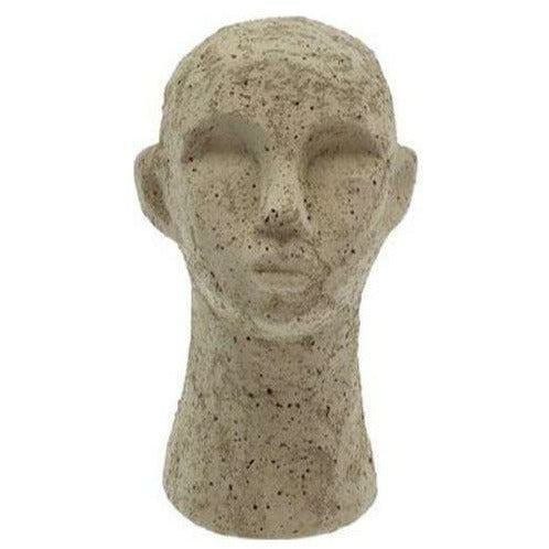 [product_category]-Villa Collection Figurine Head 8.5 X 8.5 X 15 Cm, Light Olive Green-Villa Collection-5722000240396-24039-VIL-1