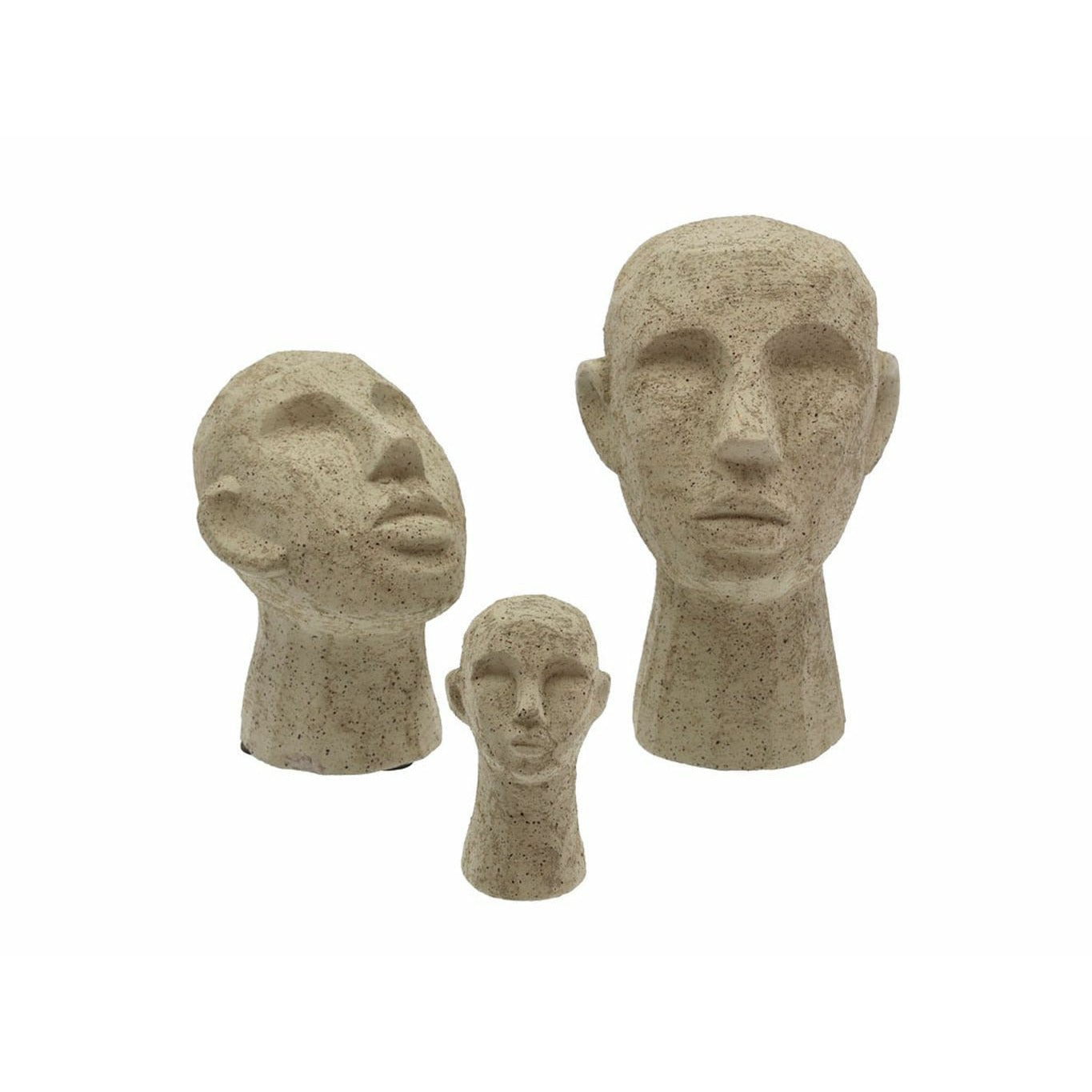 [product_category]-Villa Collection Figurine Head 8.5 X 8.5 X 15 Cm, Light Olive Green-Villa Collection-5722000240396-24039-VIL-3