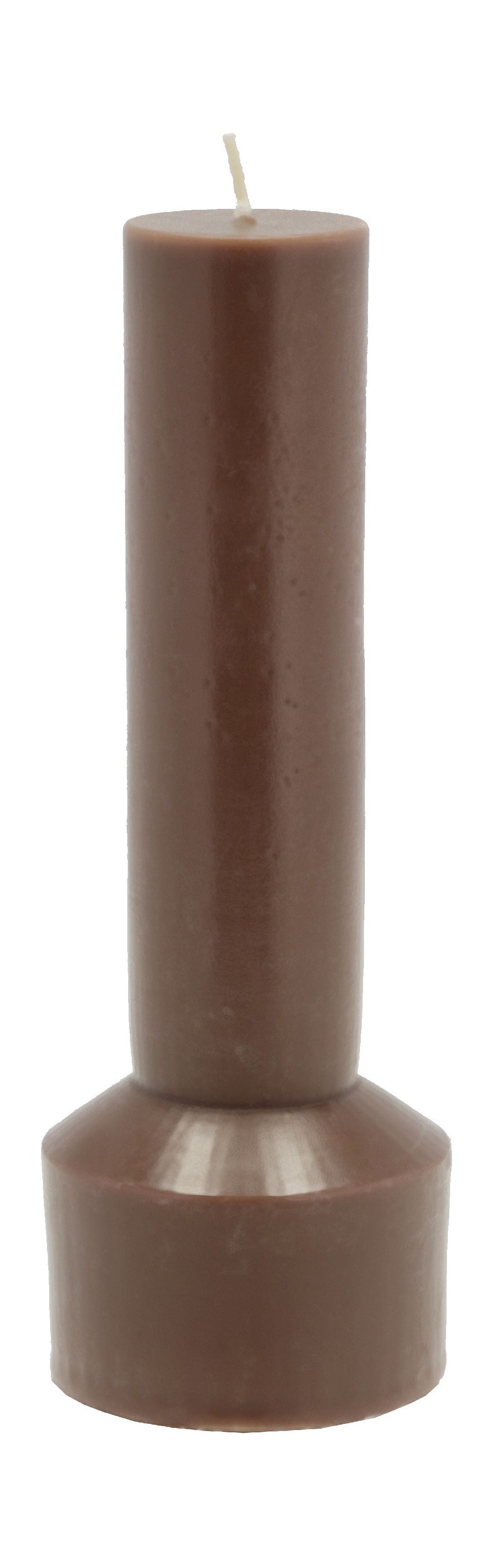 [product_category]-Villa Collection Hvils Pillar Candle ø 7 X 20 Cm, Brown-Villa Collection-5722000312512-31251-VIL-1