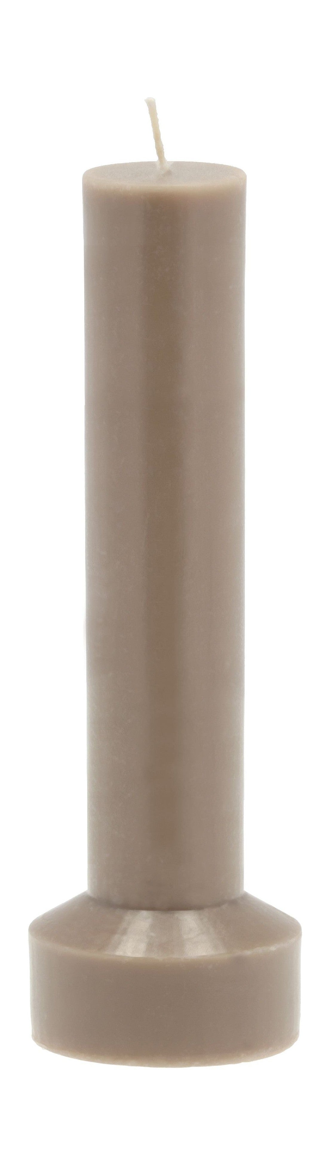 [product_category]-Villa Collection Hvils Pillar Candle ø 8 X 23 Cm, Taupe-Villa Collection-5722000312574-31257-VIL-1