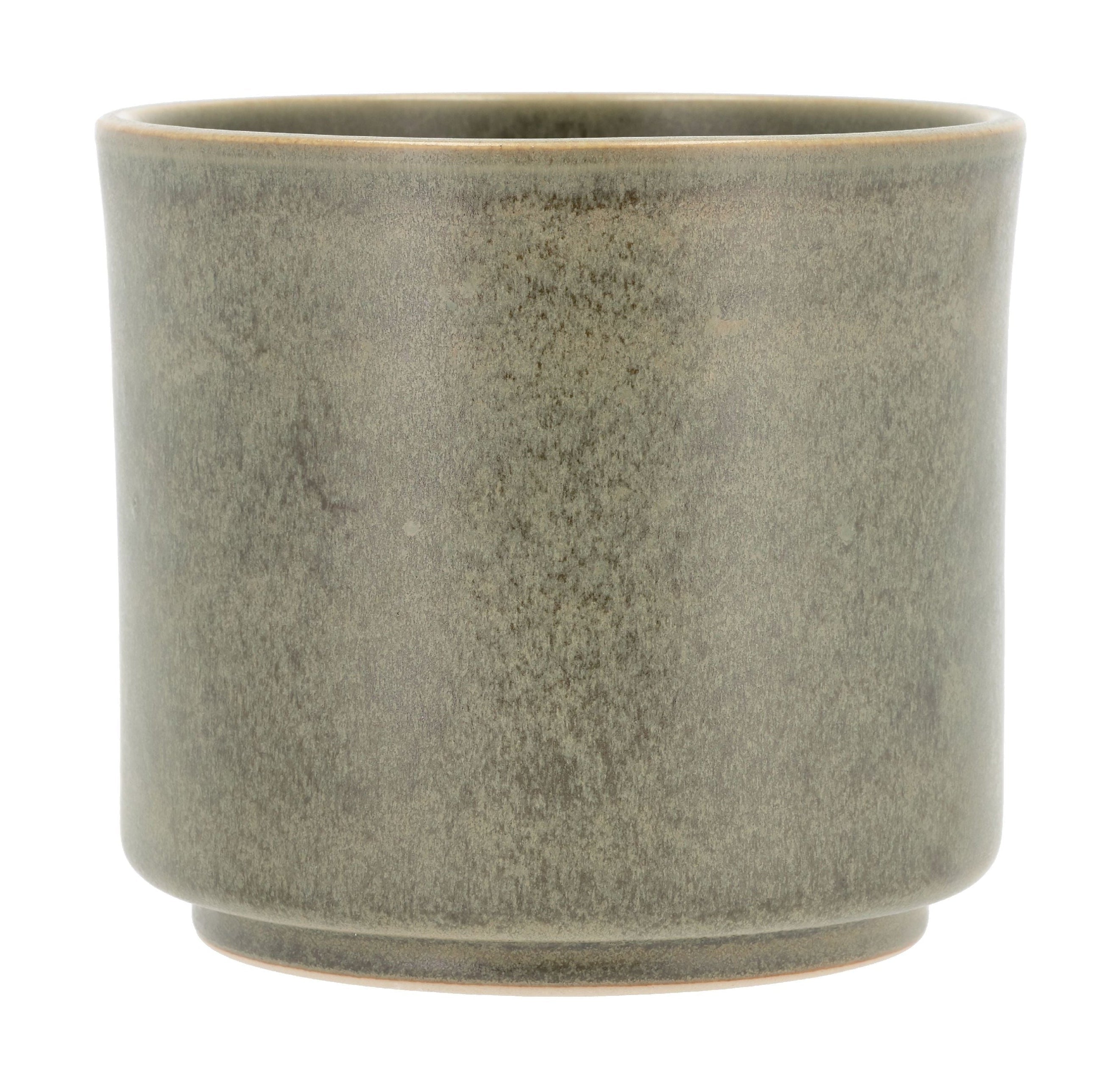 [product_category]-Villa Collection Leer Flowerpot ø 15 X 13 Cm, Green-Villa Collection-5722000313427-31342-VIL-1