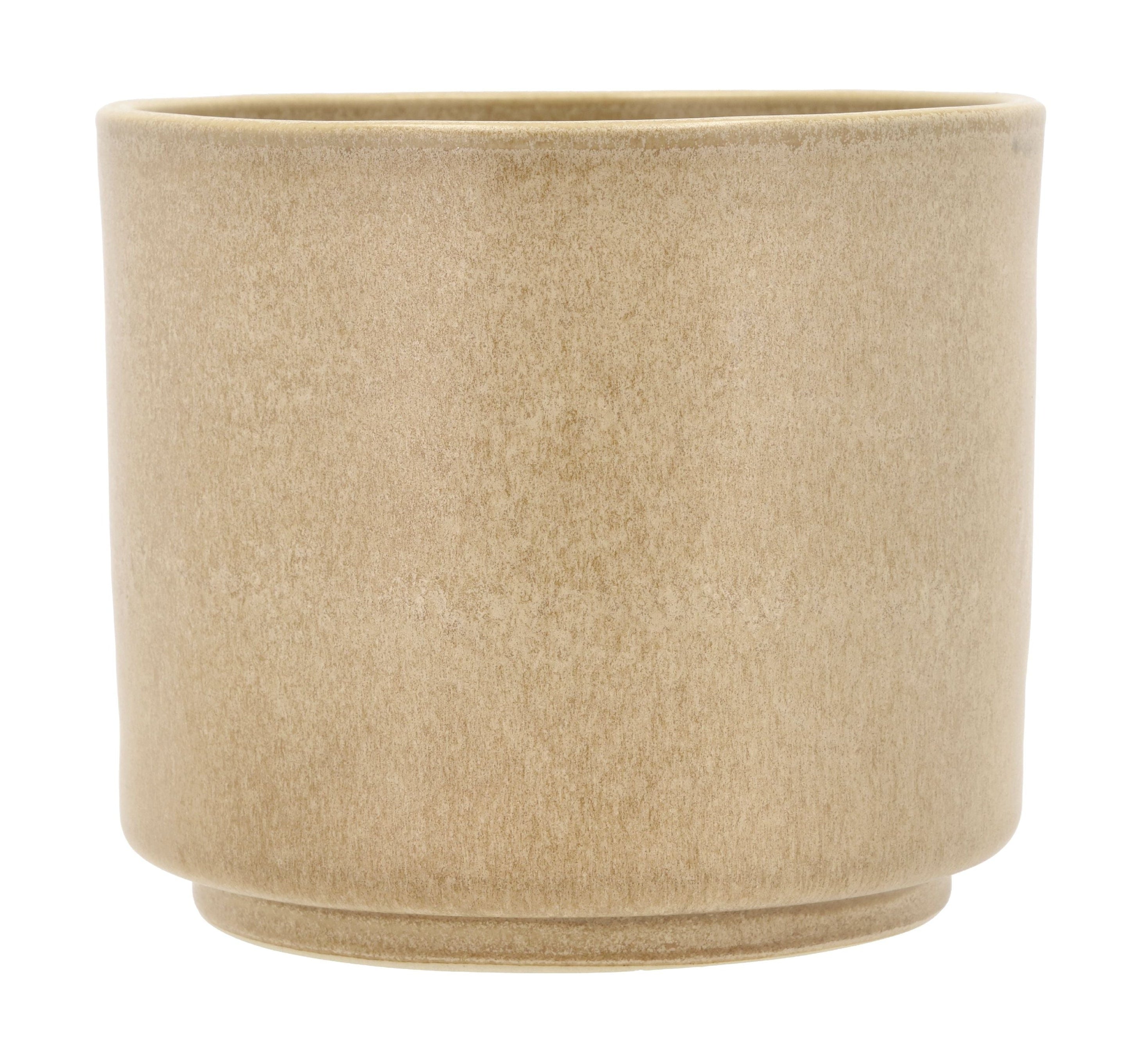 [product_category]-Villa Collection Leer Flowerpot ø 17 X 15 Cm, Cream-Villa Collection-5722000313403-31340-VIL-1