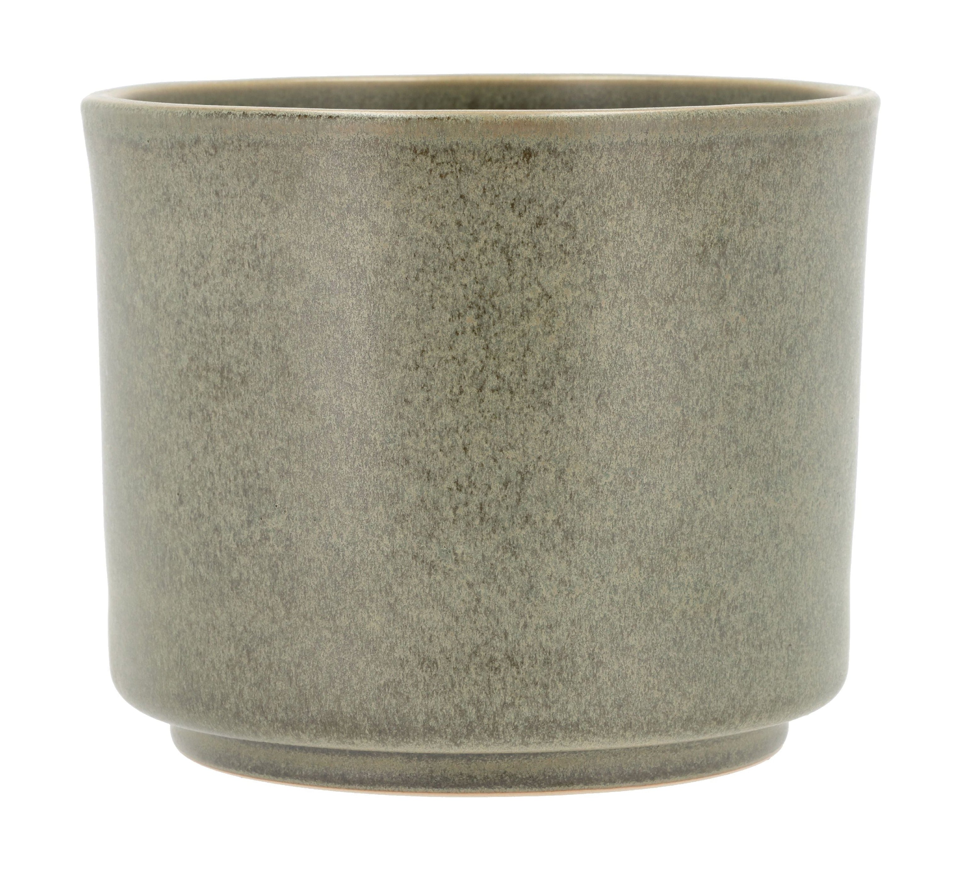 [product_category]-Villa Collection Leer Flowerpot ø 17 X 15 Cm, Green-Villa Collection-5722000313434-31343-VIL-1