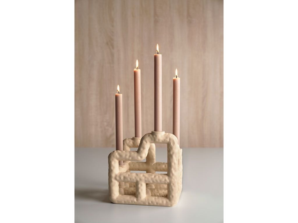 [product_category]-Villa Collection Lyng Candle Holder, Sand-Villa Collection-5722000259756-25975-VIL-10