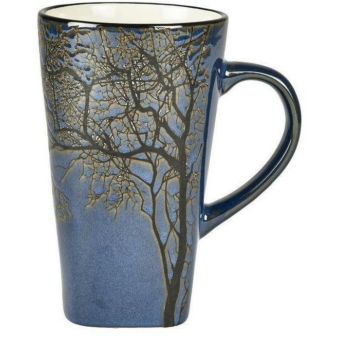 Tasse de collection de villa, bleu foncé