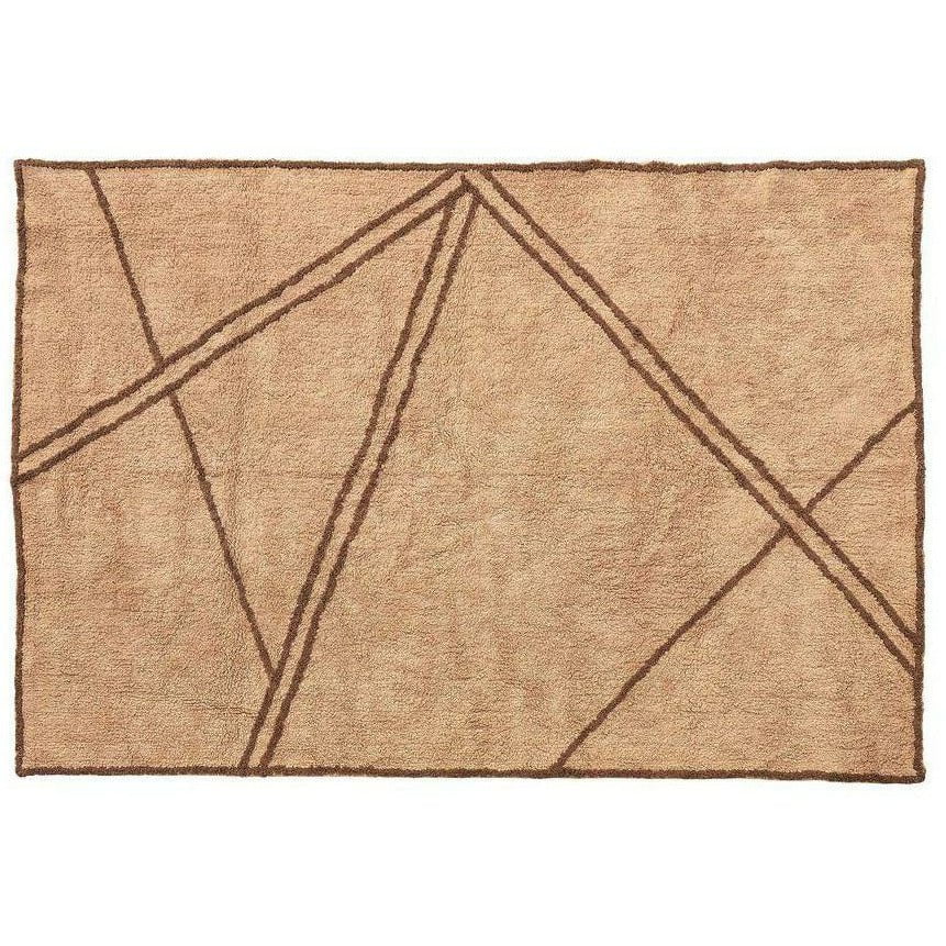 Tapete de coleta de villa 200x140 cm, marrom