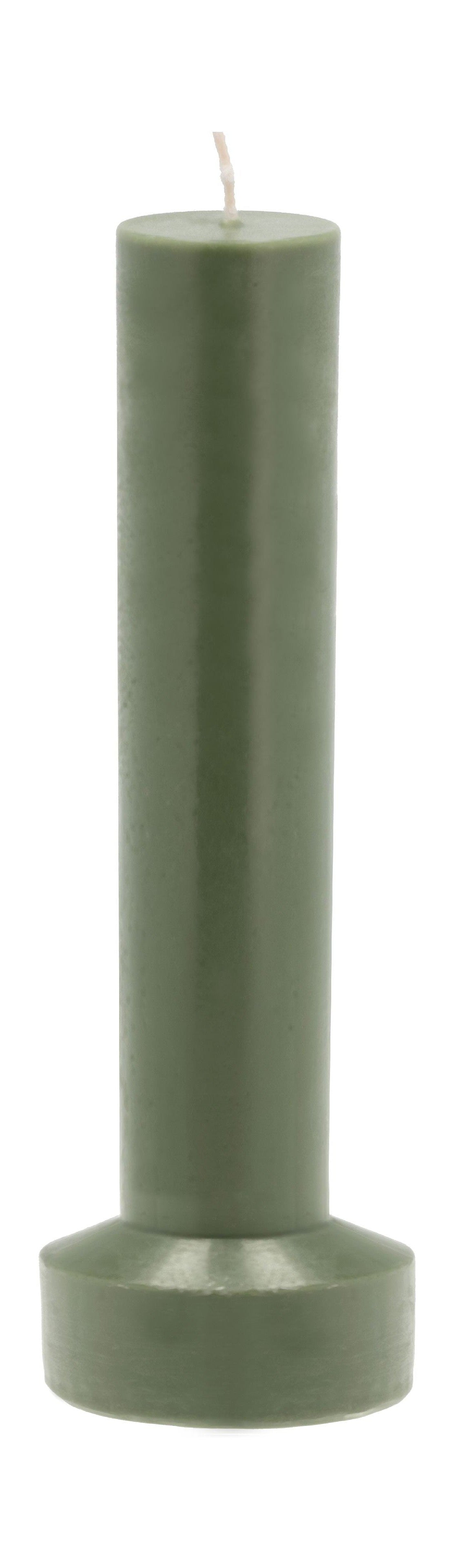 [product_category]-Villa Collection Styles Pillar Candle ø 8 X 23 Cm, Dark Green-Villa Collection-5722000312635-31263-VIL-1