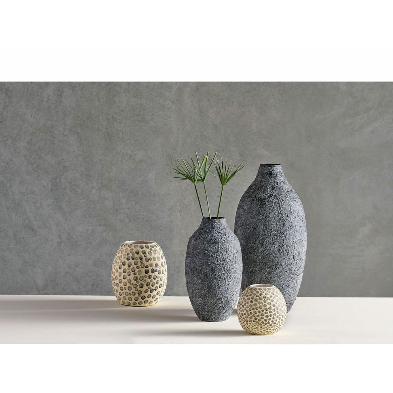 [product_category]-Villa Collection Vase øx H 24x43 Cm, Black-Villa Collection-5722000240259-24025-VIL-4