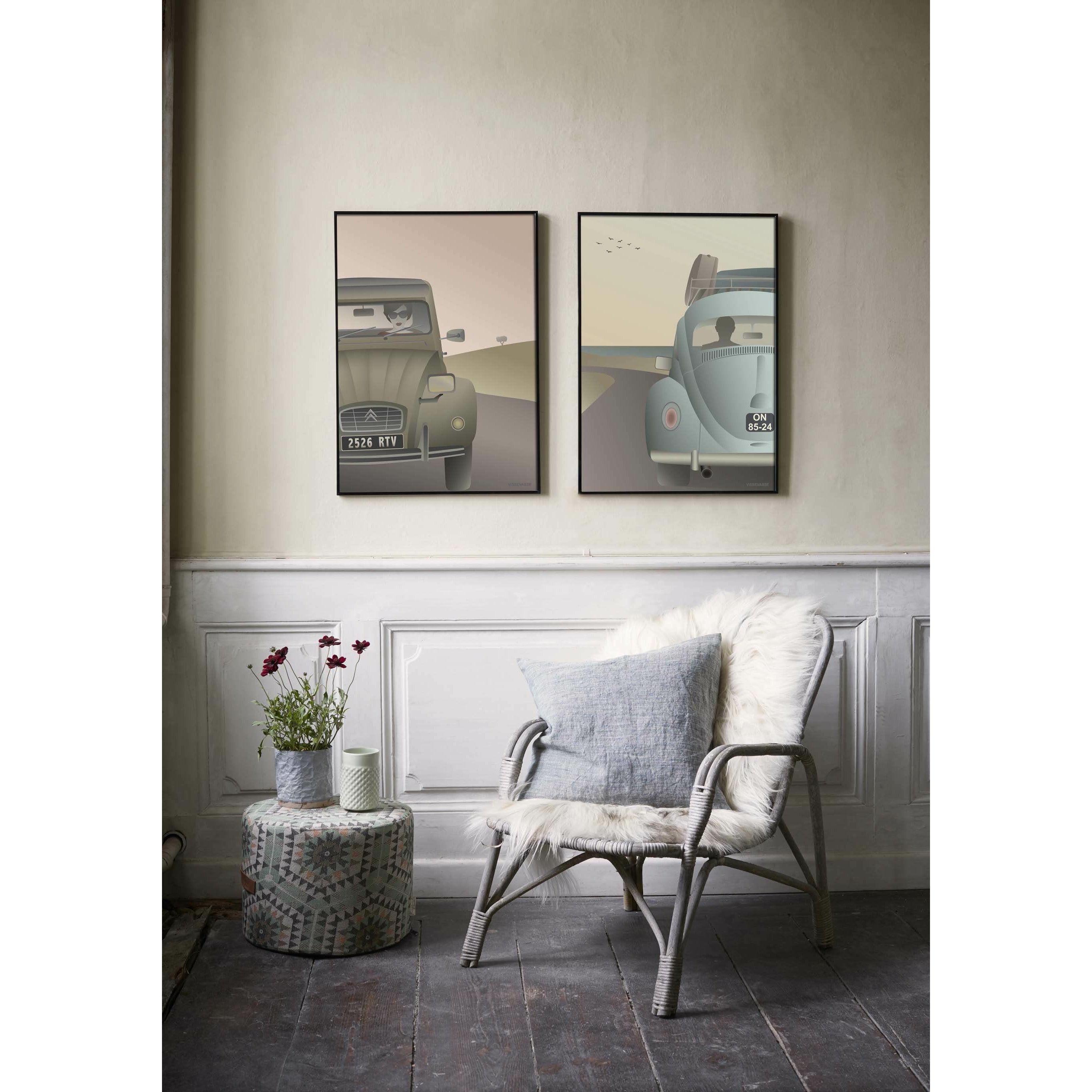 [product_category]-Vissevasse 2 Cv Citroen Poster, 30 X40 Cm-Vissevasse-5713138500124-F-2015-001-M-VIS-2