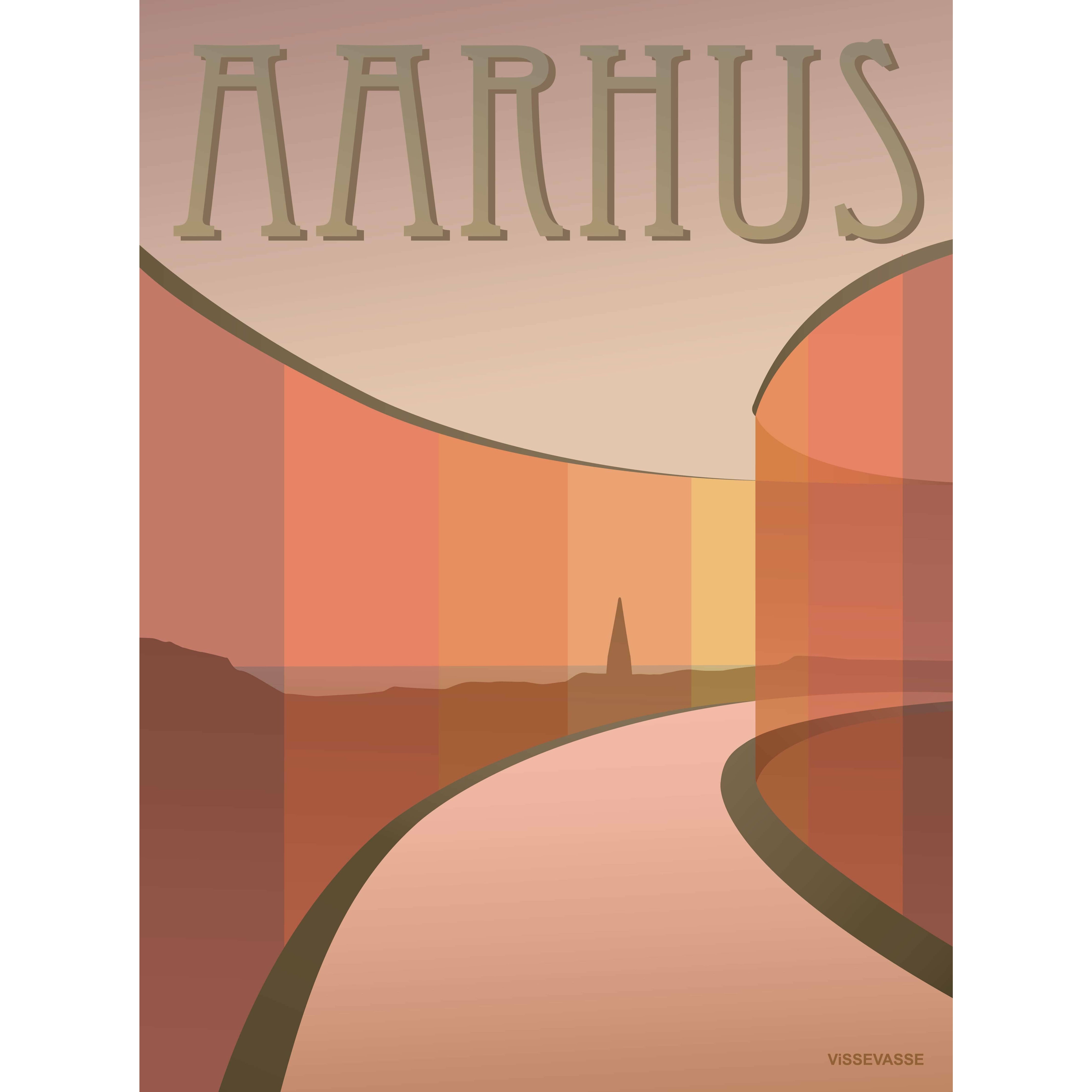 Vissevasse Aarhus Aros Poster, 70 x100 cm