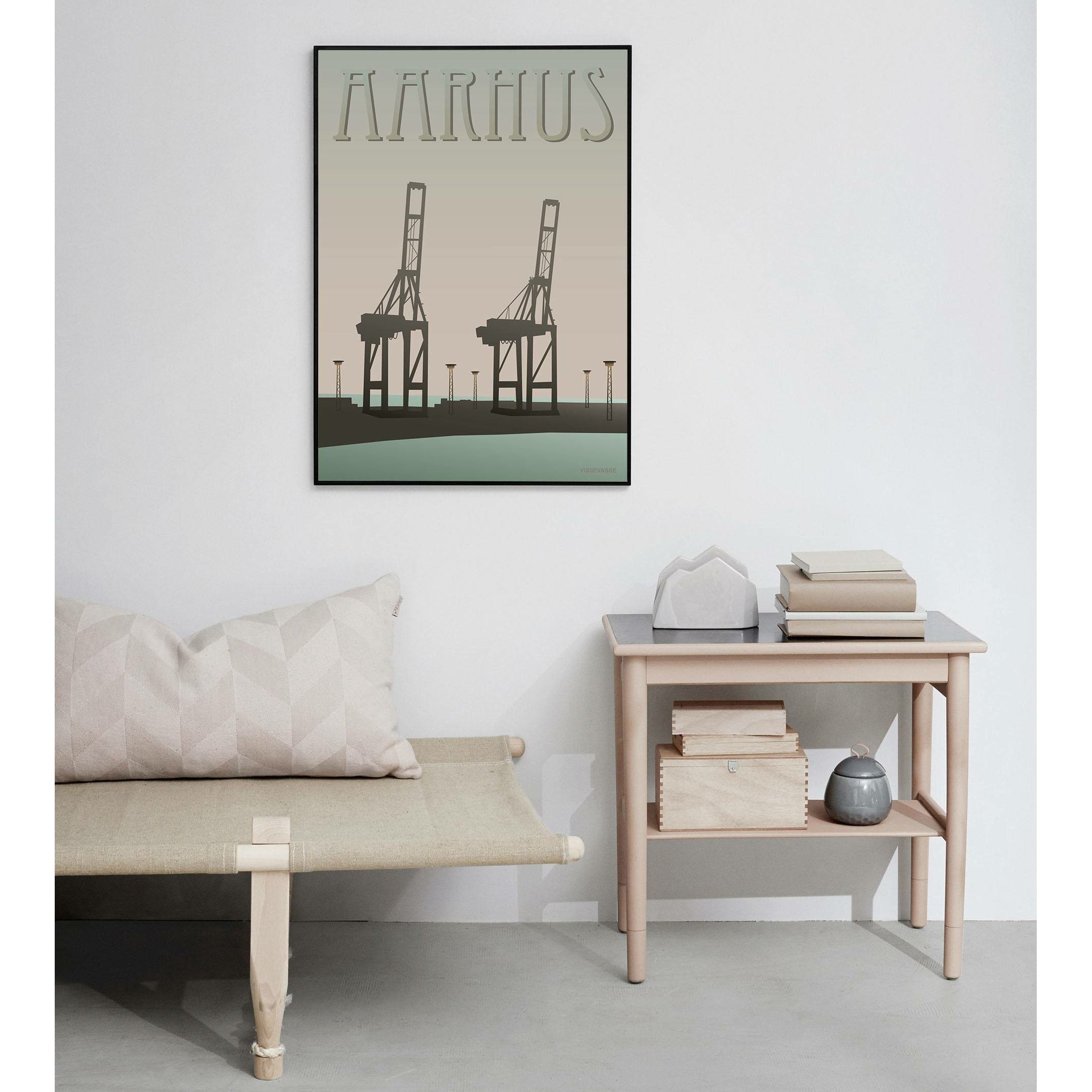 Affiche Vissevasse Aarhus Harbor, 50 x70 cm