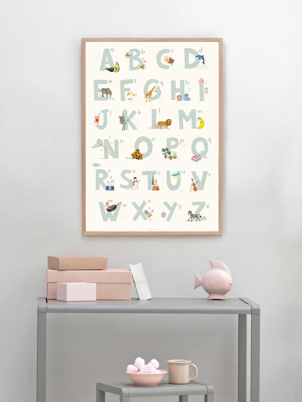 [product_category]-Vissevasse Alphabet Blue English Poster, 30x40 Cm-Vissevasse-5713138301028-F-2023-010-M-VIS-2