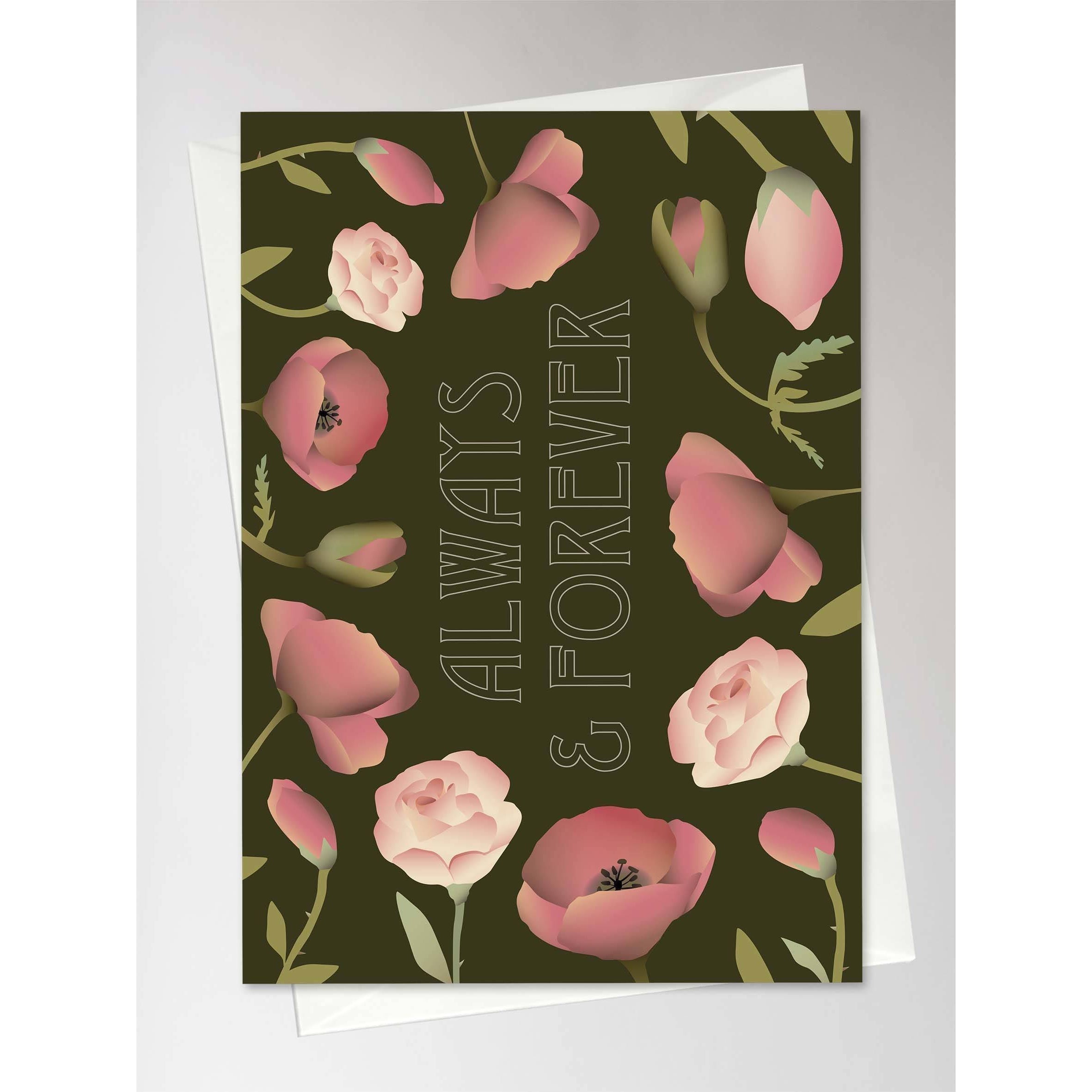 [product_category]-Vissevasse Always & Forever Flower Bouquet Greeting Card, 10,5x15cm-Vissevasse-5713138715405-F-2017-154-XS-VIS-2
