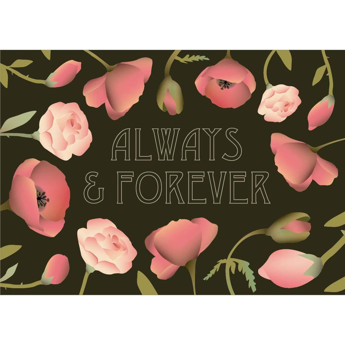 [product_category]-Vissevasse Always & Forever Flower Bouquet Greeting Card, 10,5x15cm-Vissevasse-5713138715405-F-2017-154-XS-VIS-3
