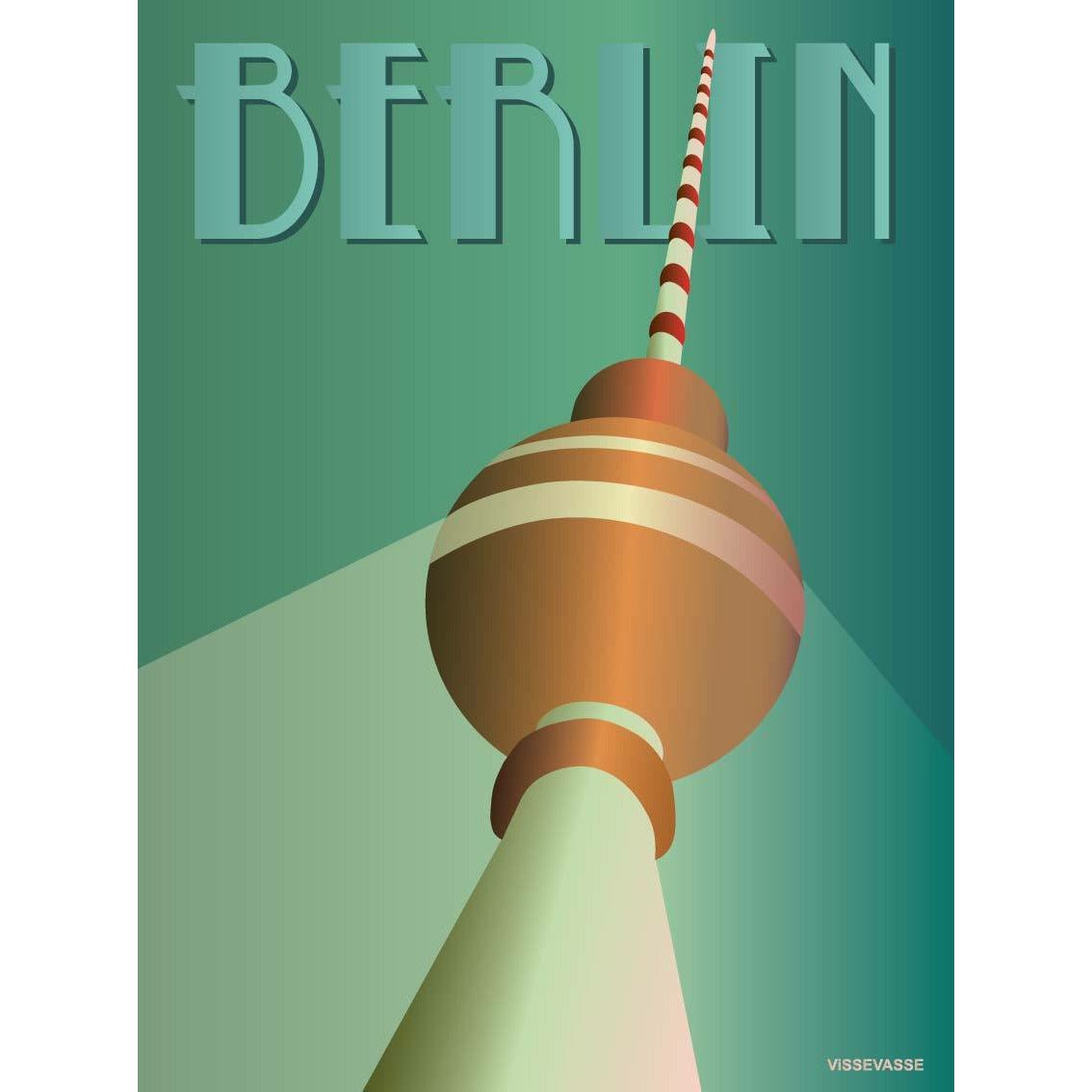 Vissevasse Berlin TV Tower Poster, 50 x70 cm