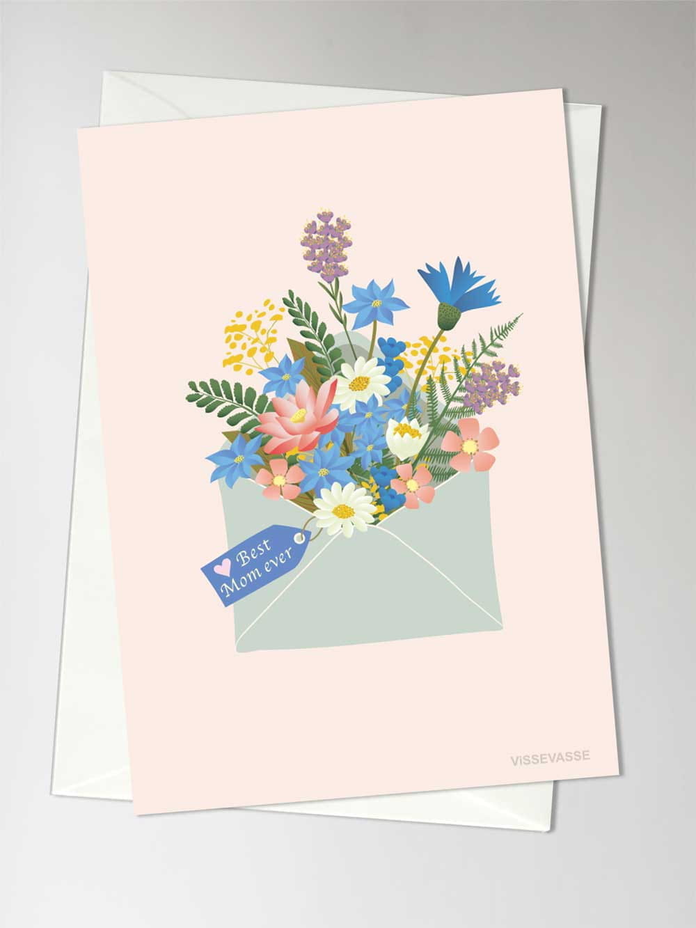 Vissevasse Best Mom Ever Card, A6